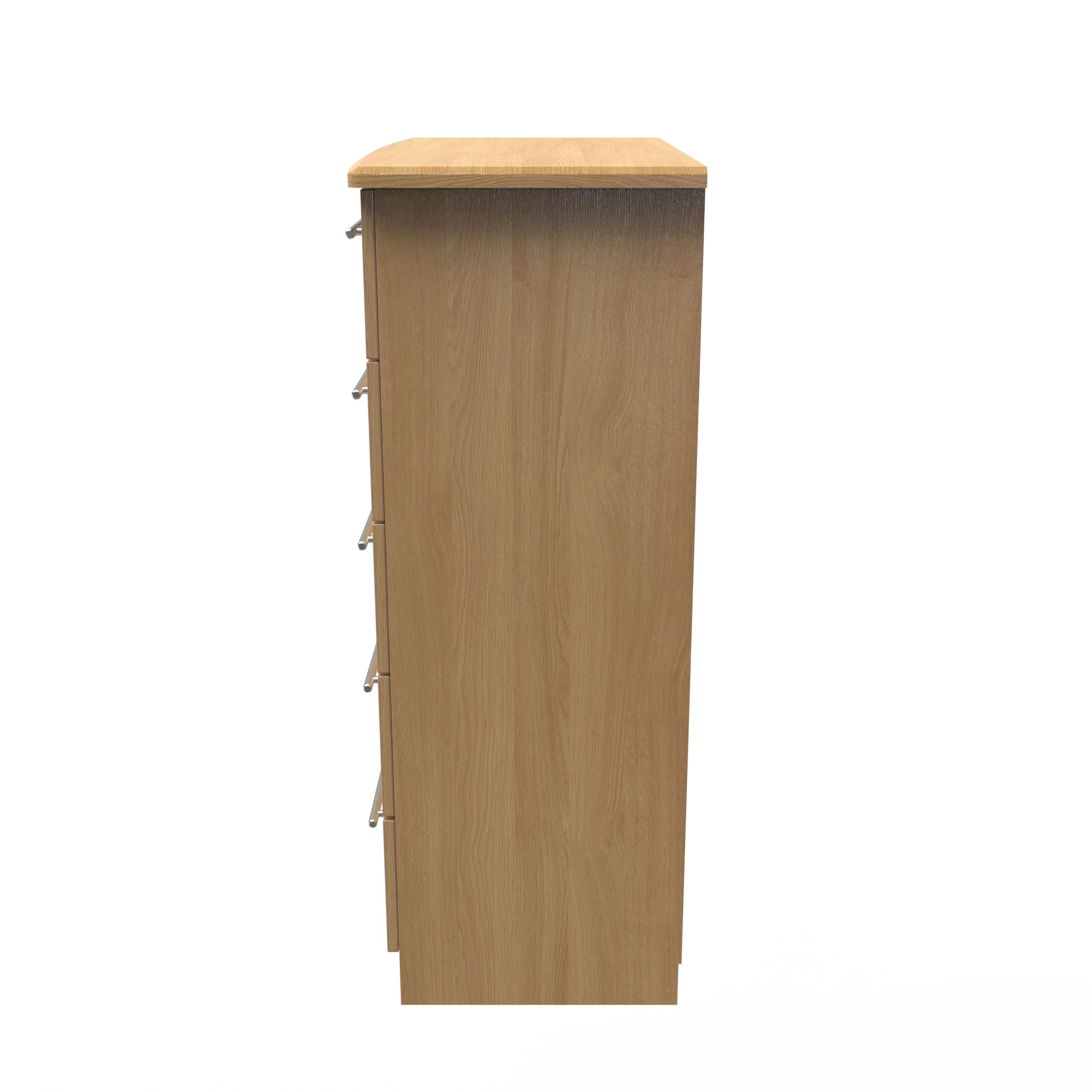 Sofia Ready Assembled 5 Drawer Chest in Modern Oak - Image 2