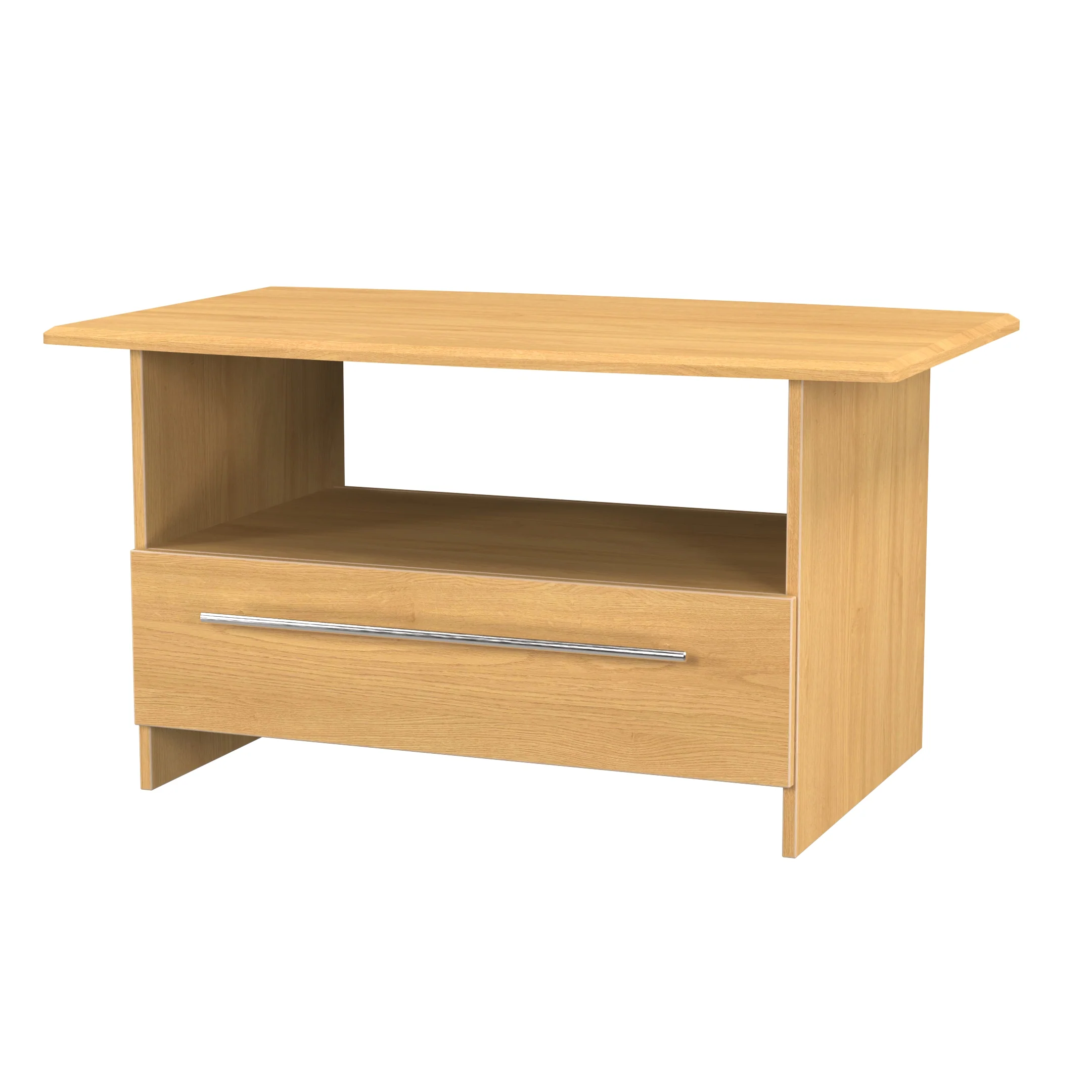 Sofia Ready Assembled Bottom Drawer Coffee Table in Modern Oak - Image 4