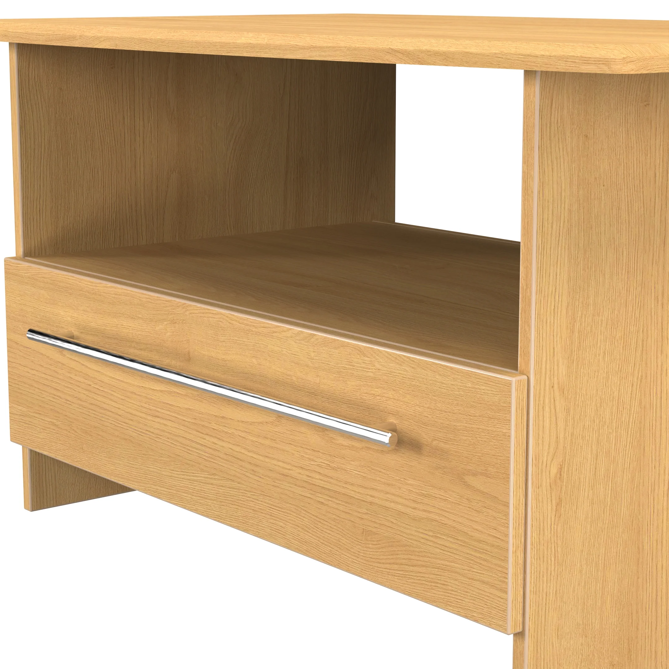Sofia Ready Assembled Bottom Drawer Coffee Table in Modern Oak - Image 5