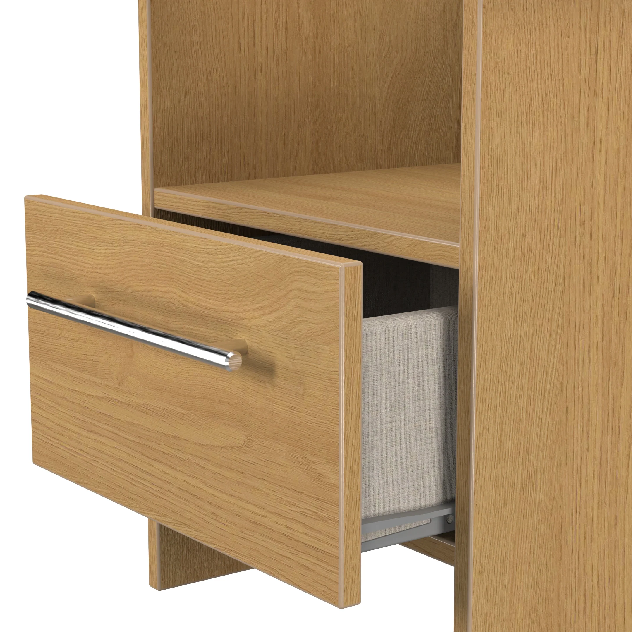 Sofia Ready Assembled Bottom Drawer Lamp Table in Modern Oak - Image 6