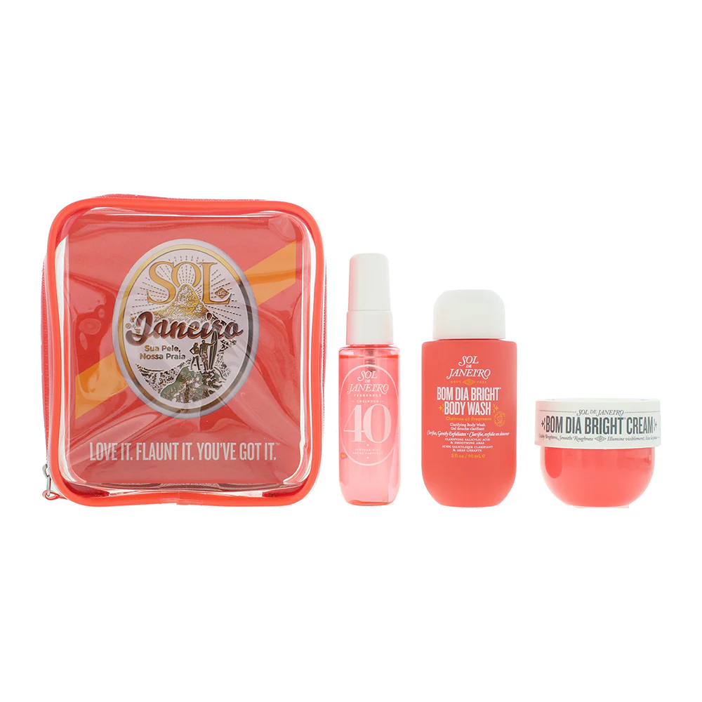 Sol De Janeiro Bom Dia Bright 3 Piece Gift Set: Perfume Mist - Body Wash 90ml - Body Cream 50ml
