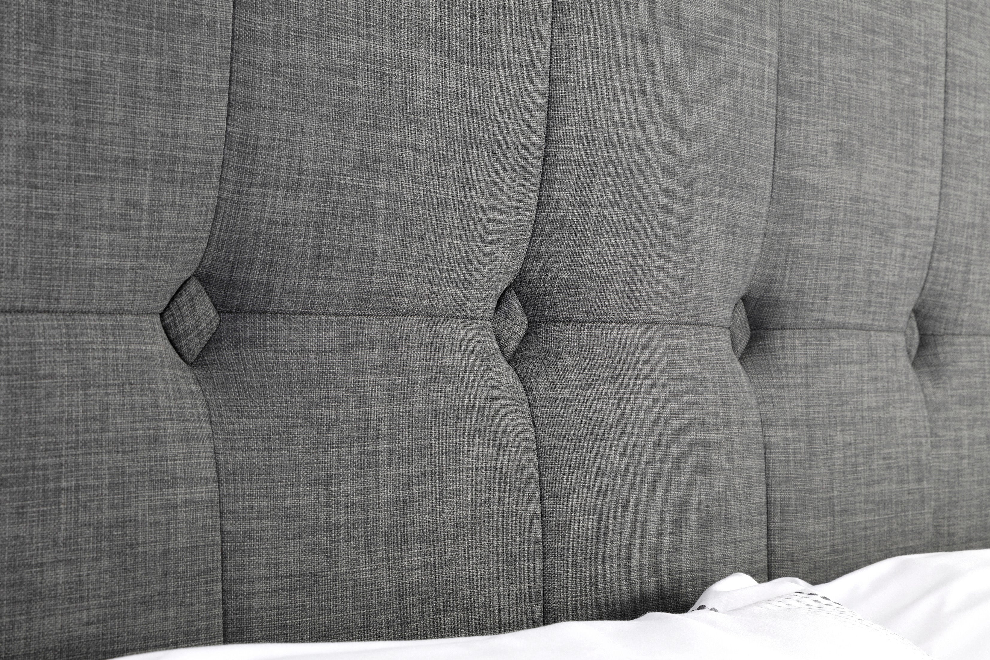Sorrento Ottoman Storage 150cm King Bed - Slate Linen - Image 5