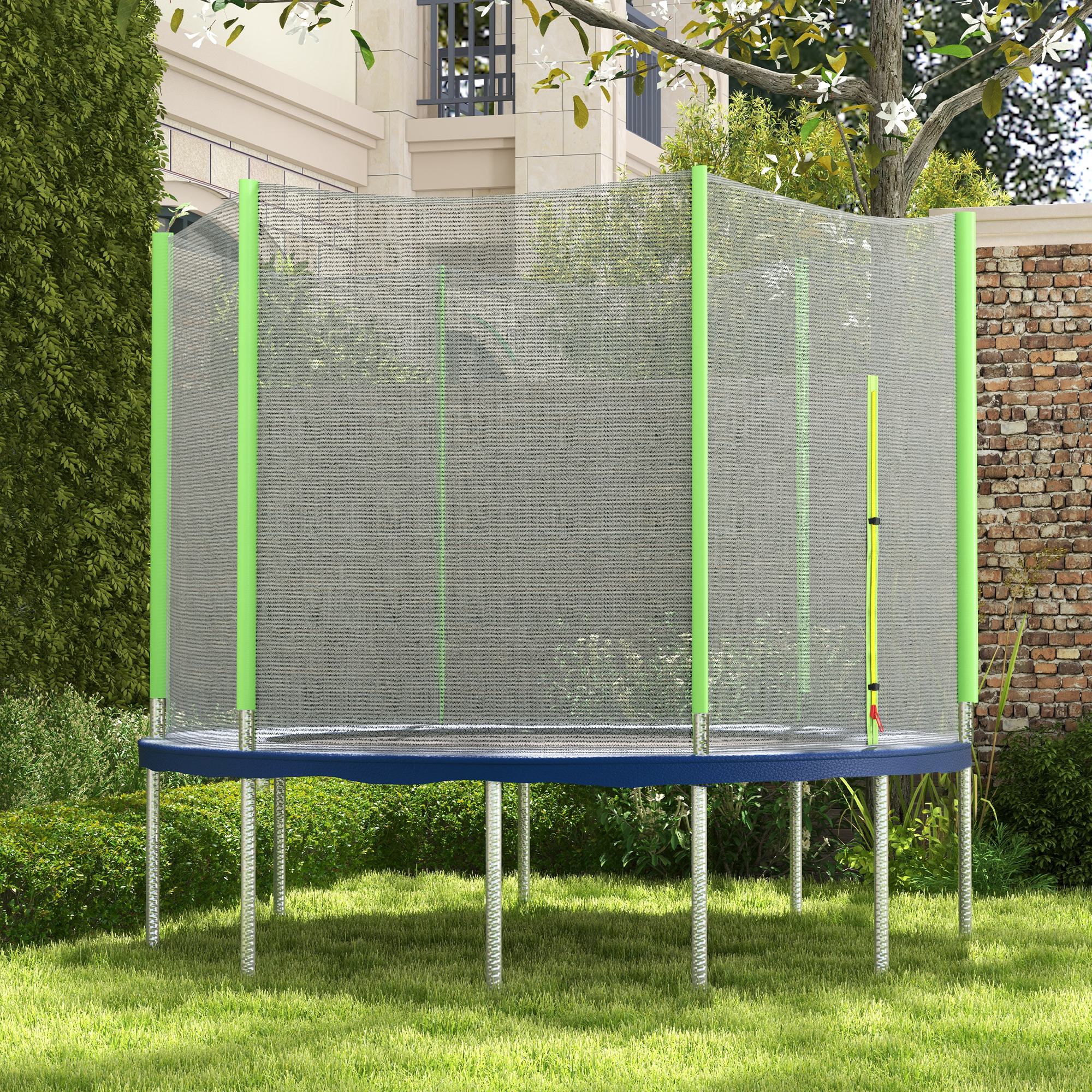 SPORTNOW 10ft Trampoline Net Replacement Safety Net With Zipped Door - Image 11