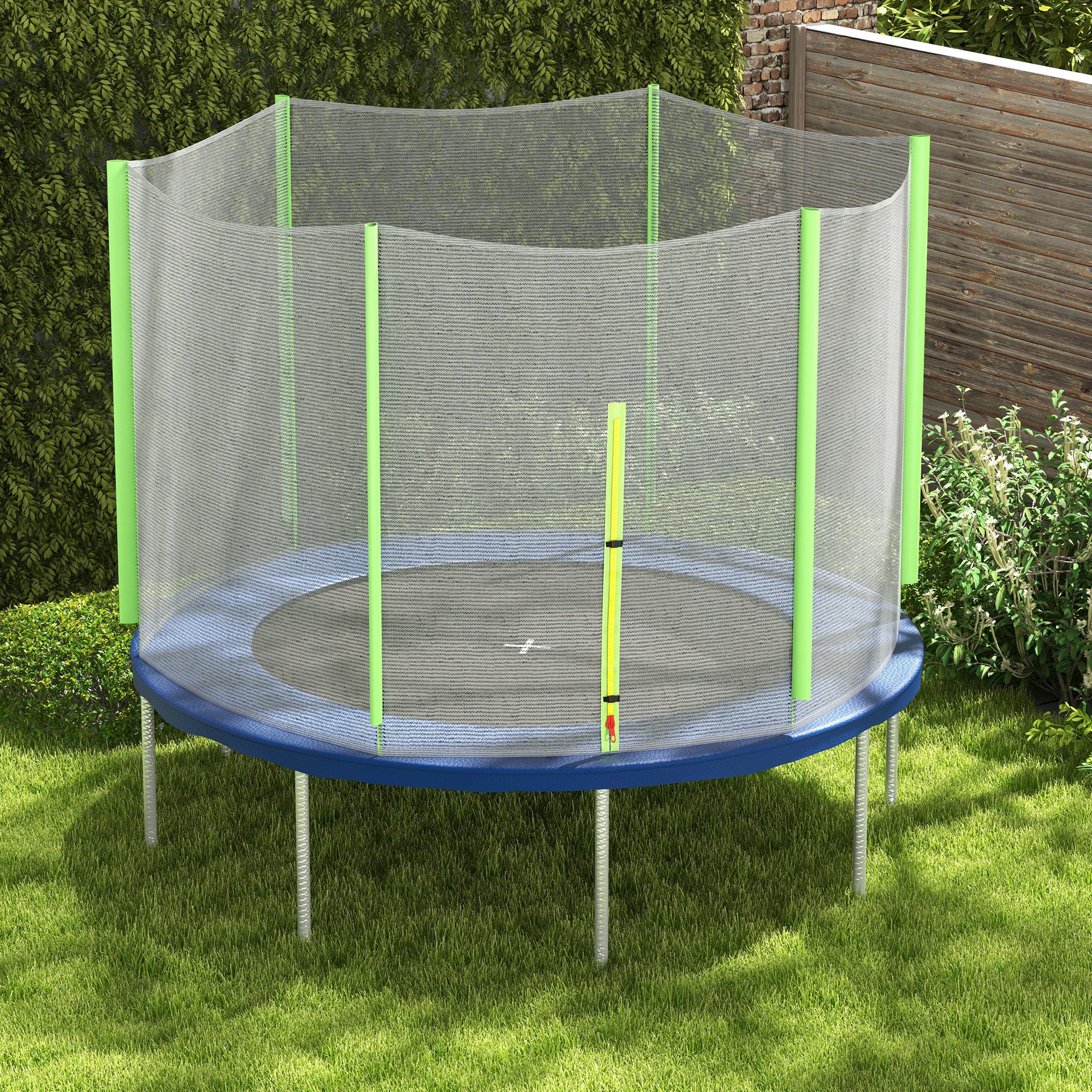 SPORTNOW 10ft Trampoline Net Replacement Safety Net With Zipped Door - Image 16