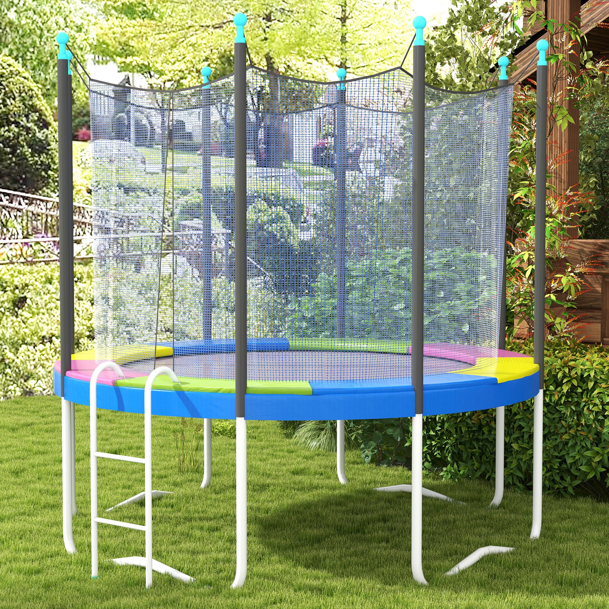 SPORTNOW 10FT Trampoline Pad Spring Cover, Waterproof, Multi-Colored - Image 2