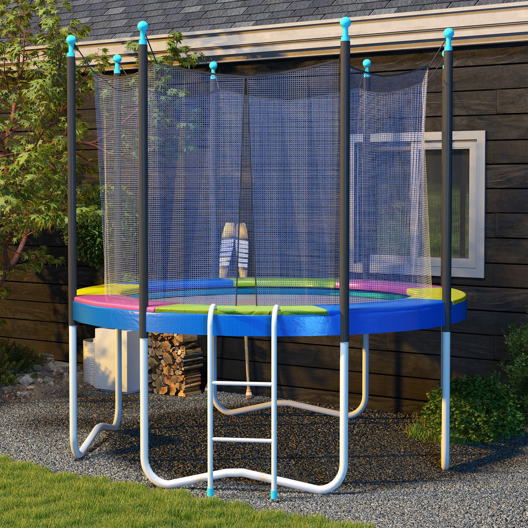 SPORTNOW 10FT Trampoline Pad Spring Cover, Waterproof, Multi-Colored - Image 7