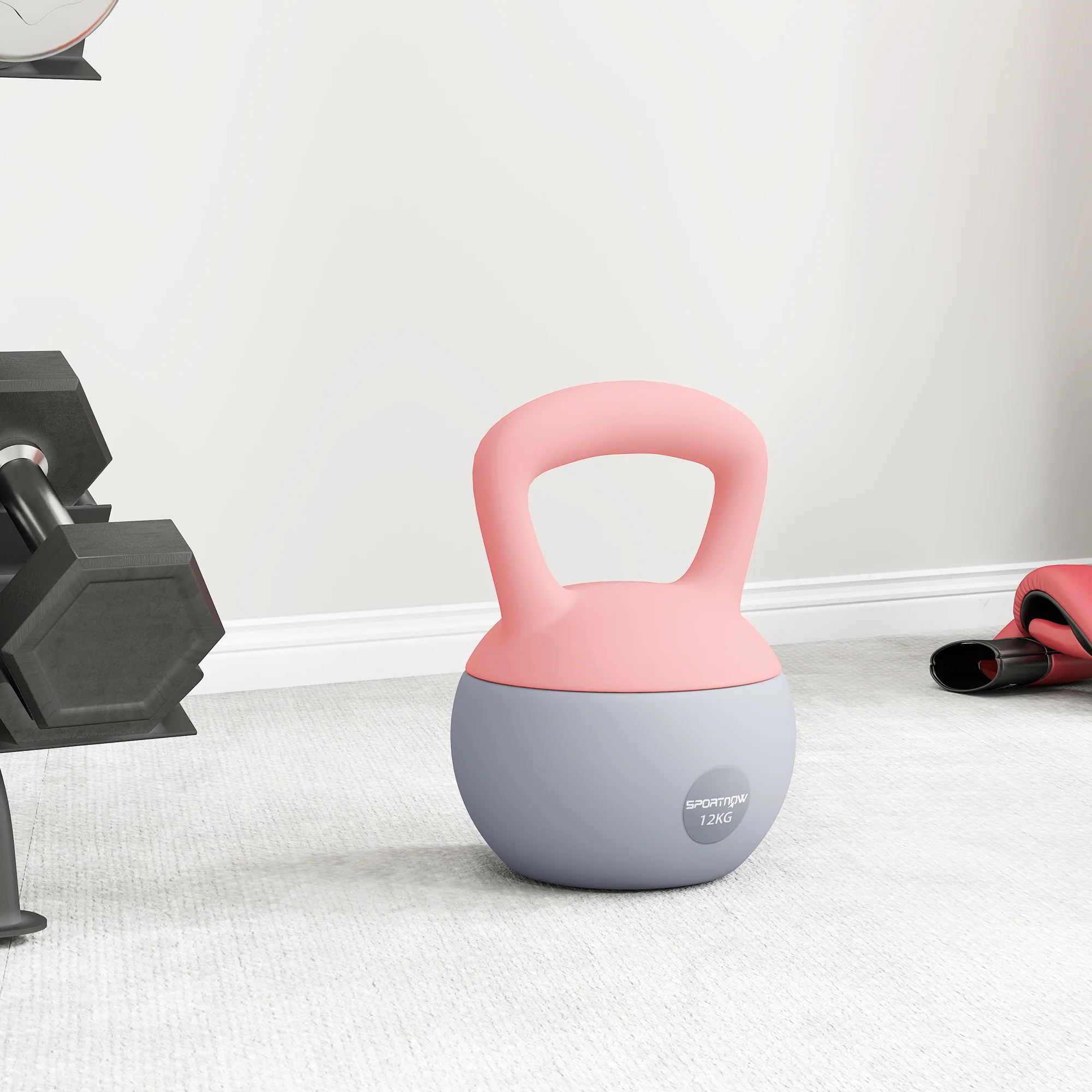 SPORTNOW 12KG Kettlebell With Soft Body And Non-Slip Handle - Image 16