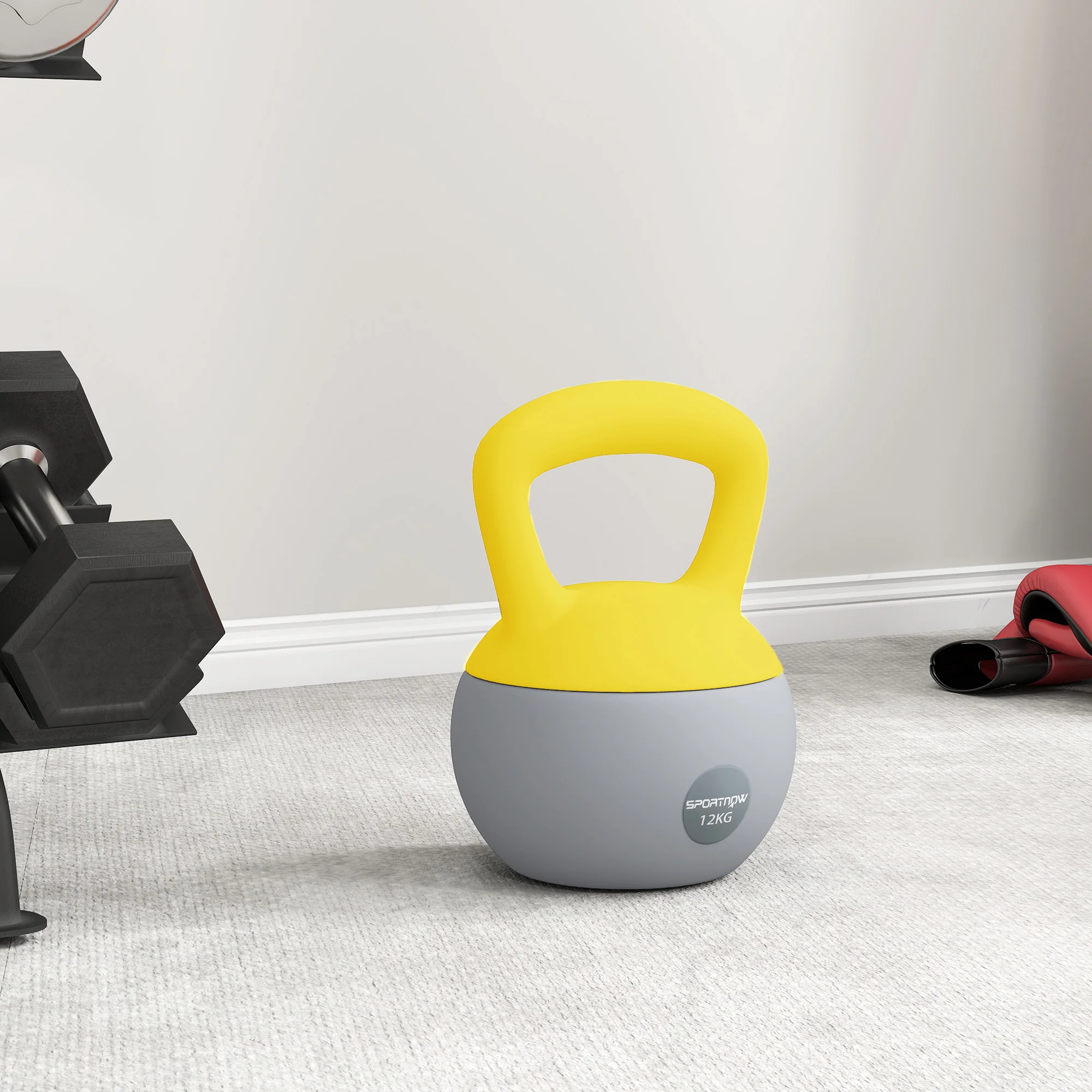 SPORTNOW 12KG Kettlebell With Soft Body And Non-Slip Handle - Image 34