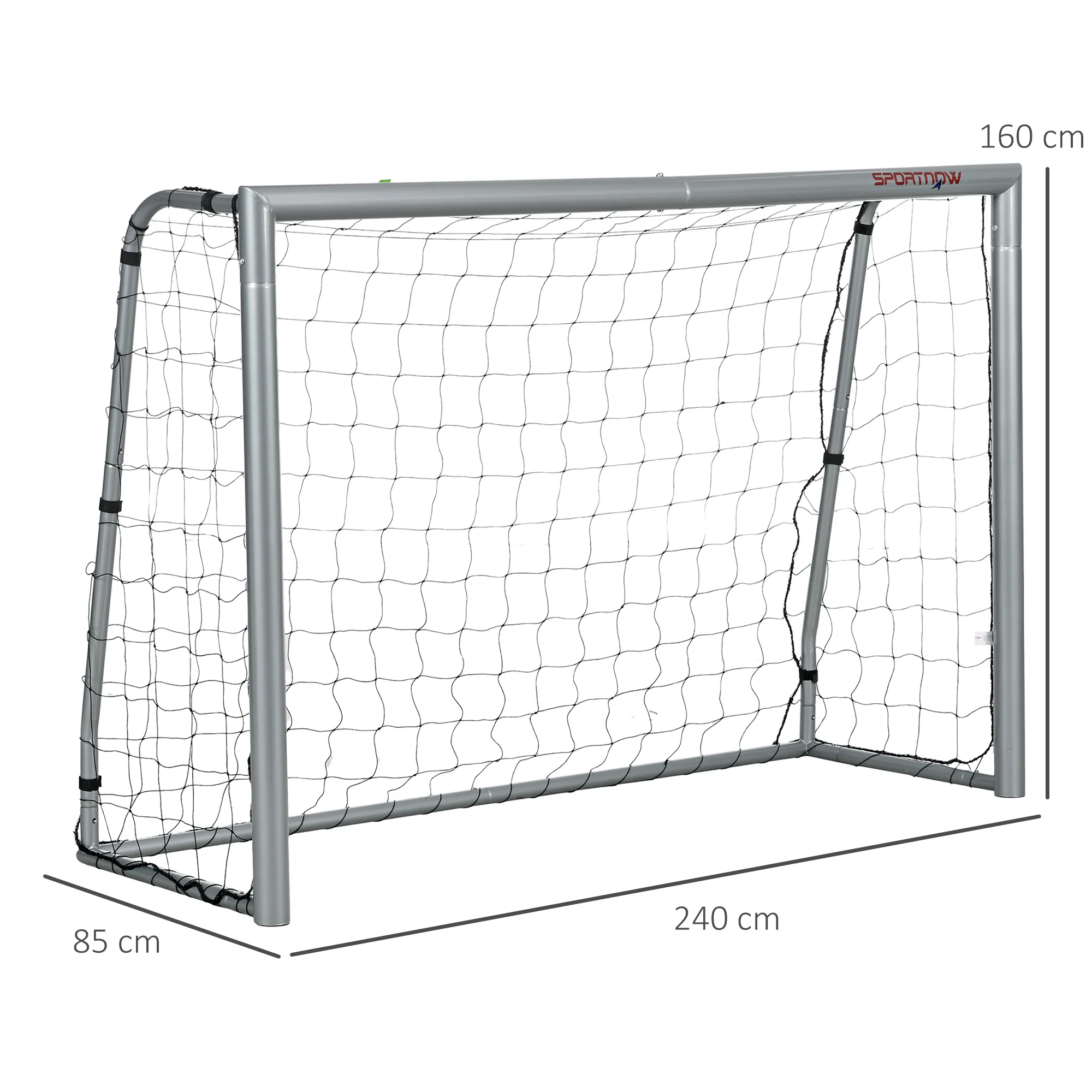 SPORTNOW 8ft x 5ft Football Goal, Simple Set Up Football Training Net - Image 5
