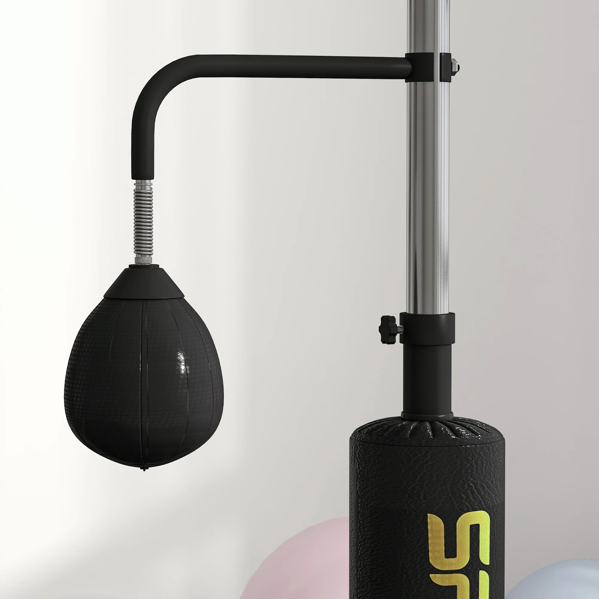 SPORTNOW Boxing Bag, Freestanding Punching Bag with Reflex Bar, Speed Balls - Image 8