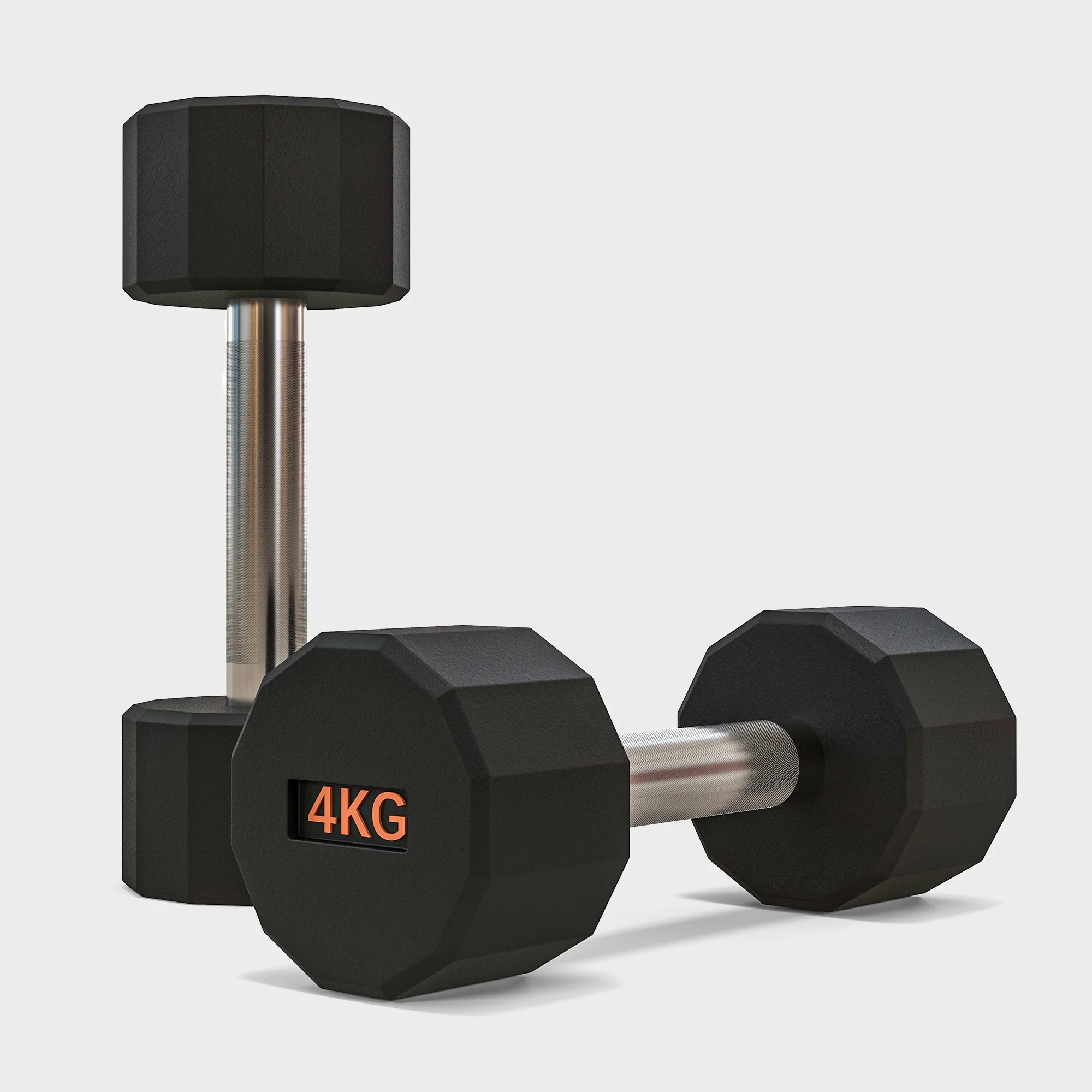 2 X 4kg SPORTNOW Dumbbells Weights Set With 12-Sided Shape And Non-Slip Grip - Image 8
