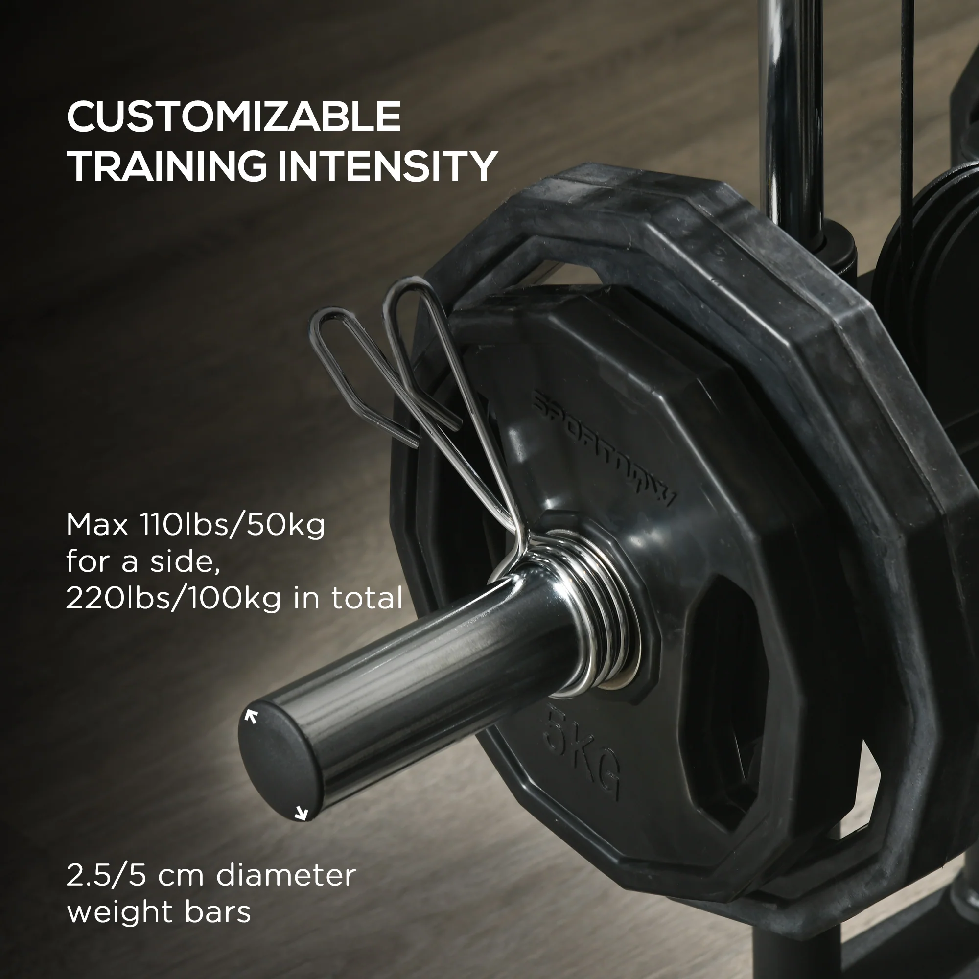 SPORTNOW Home Gym Machine, 15-Position Adjustable Training Workout Station - Image 6