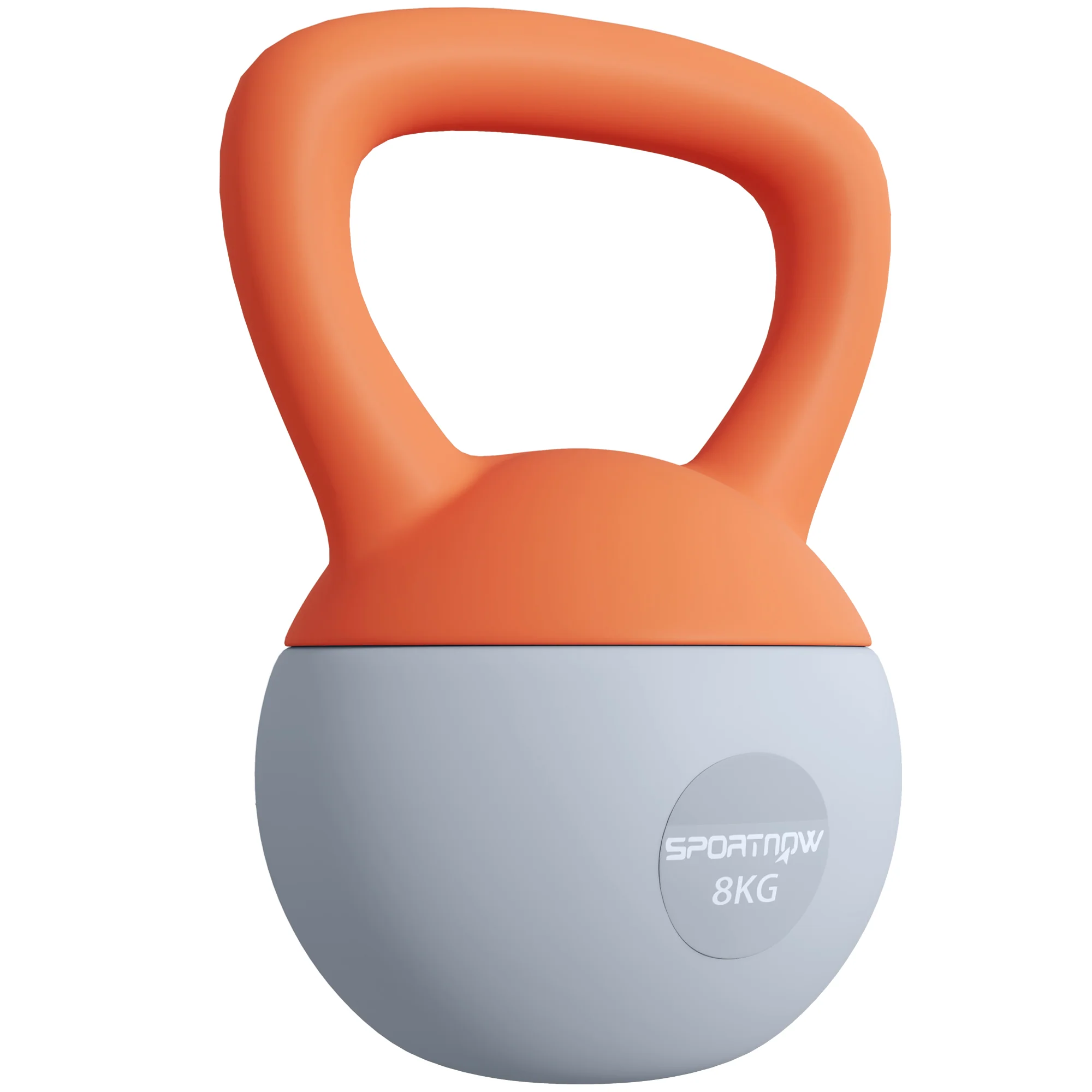 SPORTNOW Kettlebell W/ Soft Body And Non-Slip Handle, Orange And Grey - Image 19