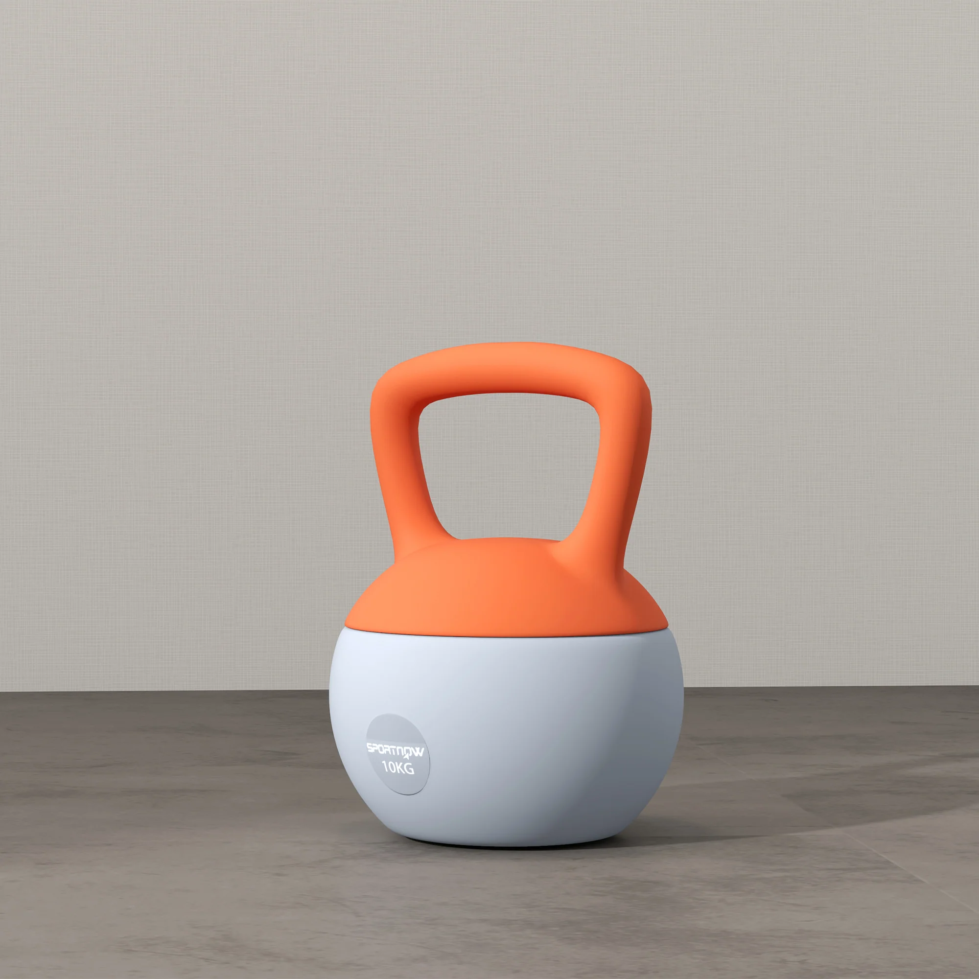 SPORTNOW Kettlebell W/ Soft Body And Non-Slip Handle, Orange And Grey - Image 34