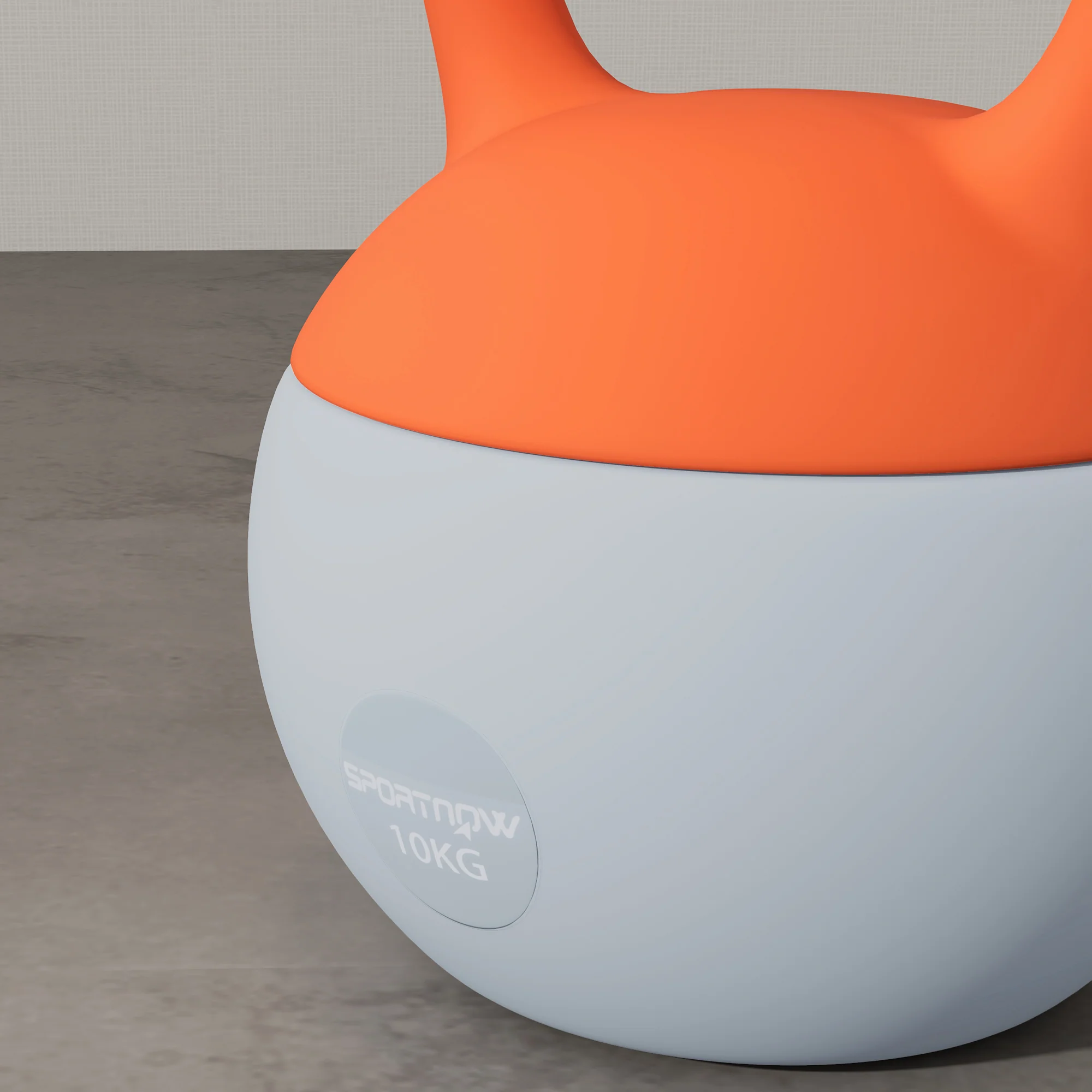 SPORTNOW Kettlebell W/ Soft Body And Non-Slip Handle, Orange And Grey - Image 35