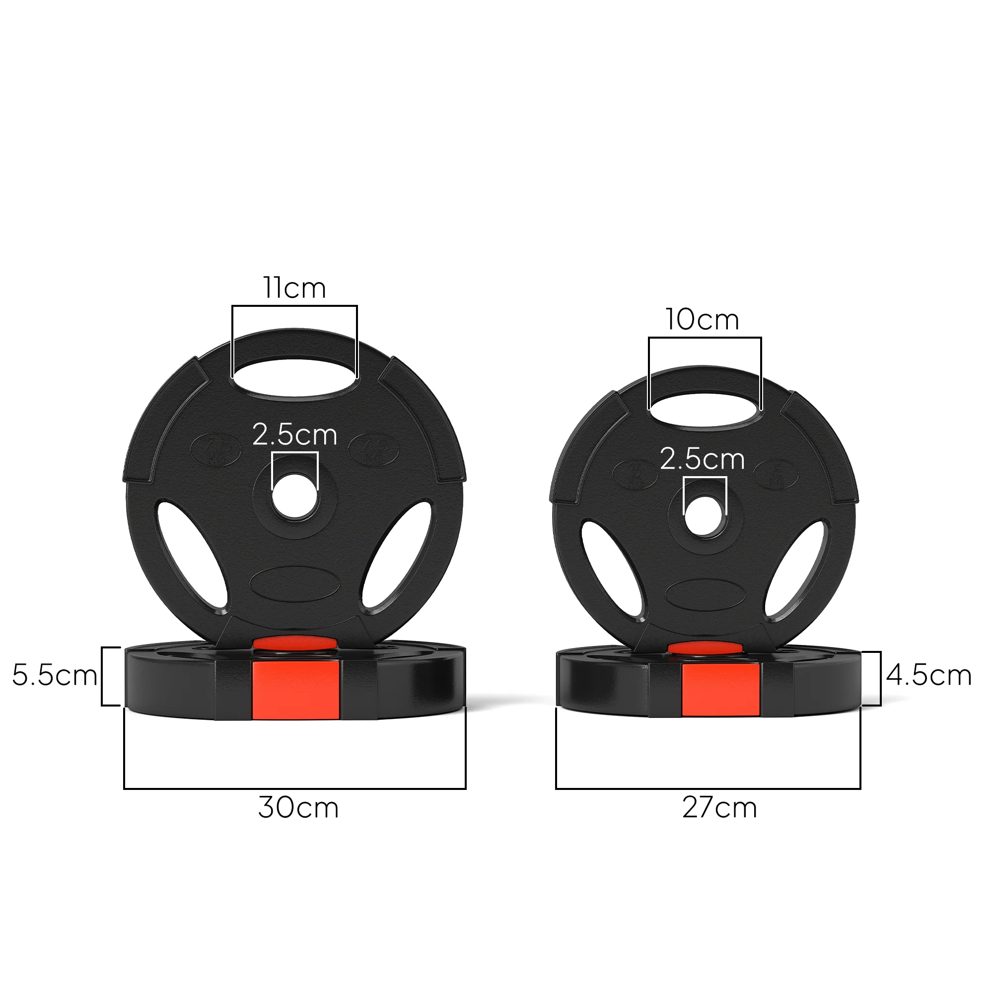 SPORTNOW Olympic Weight Plates Set For Home Gym - Image 14