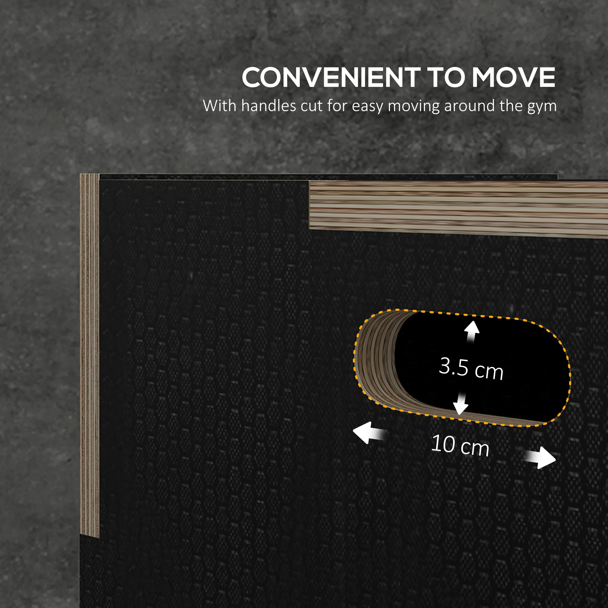 SPORTNOW Pylometric Jump Box, Wooden Pylo Box For Home Gym - Image 5