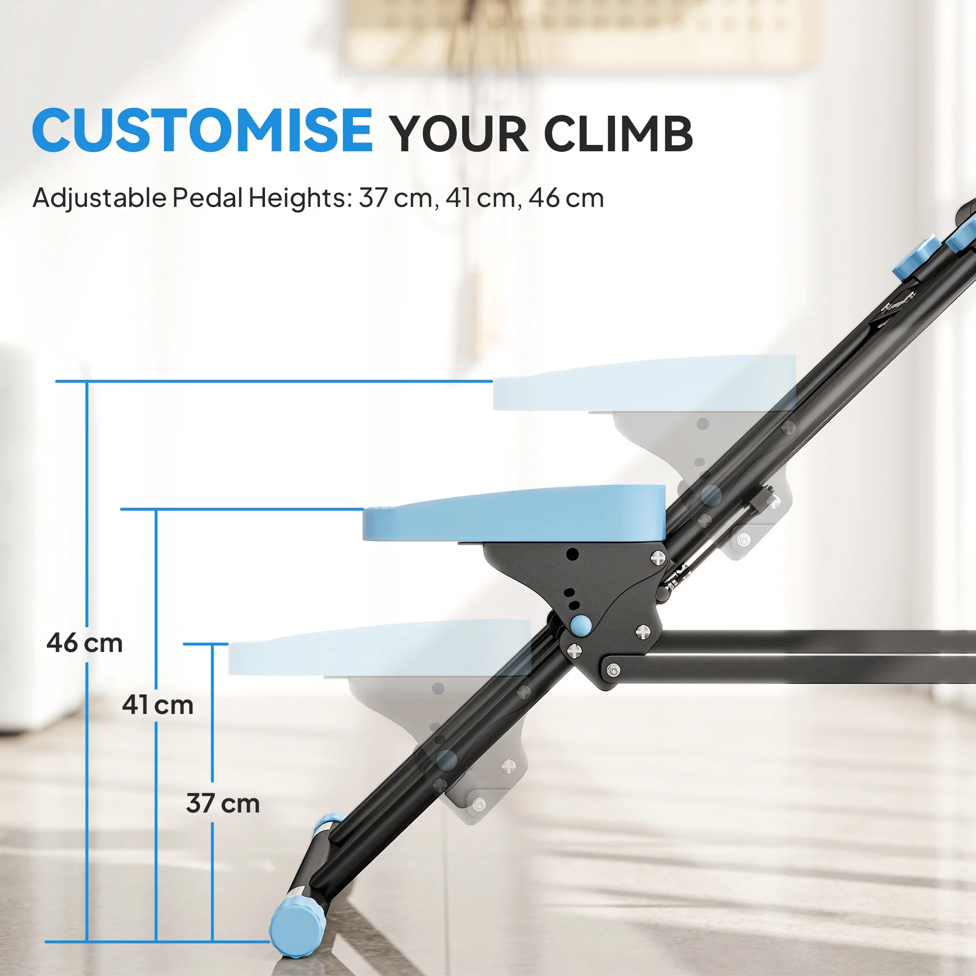 SPORTNOW Stair Stepper For Home Gym Exercise, Vertical Climber Machine - Image 4