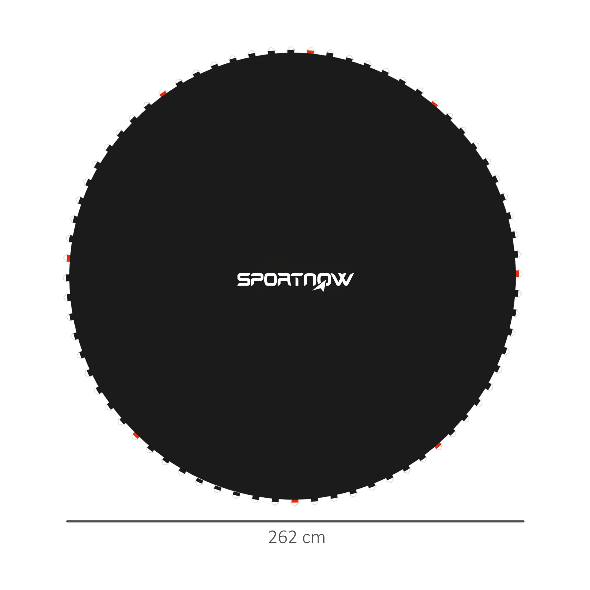 SPORTNOW Trampoline Mat with 54 V-Hooks, for 10ft Trampoline, Black - Image 5