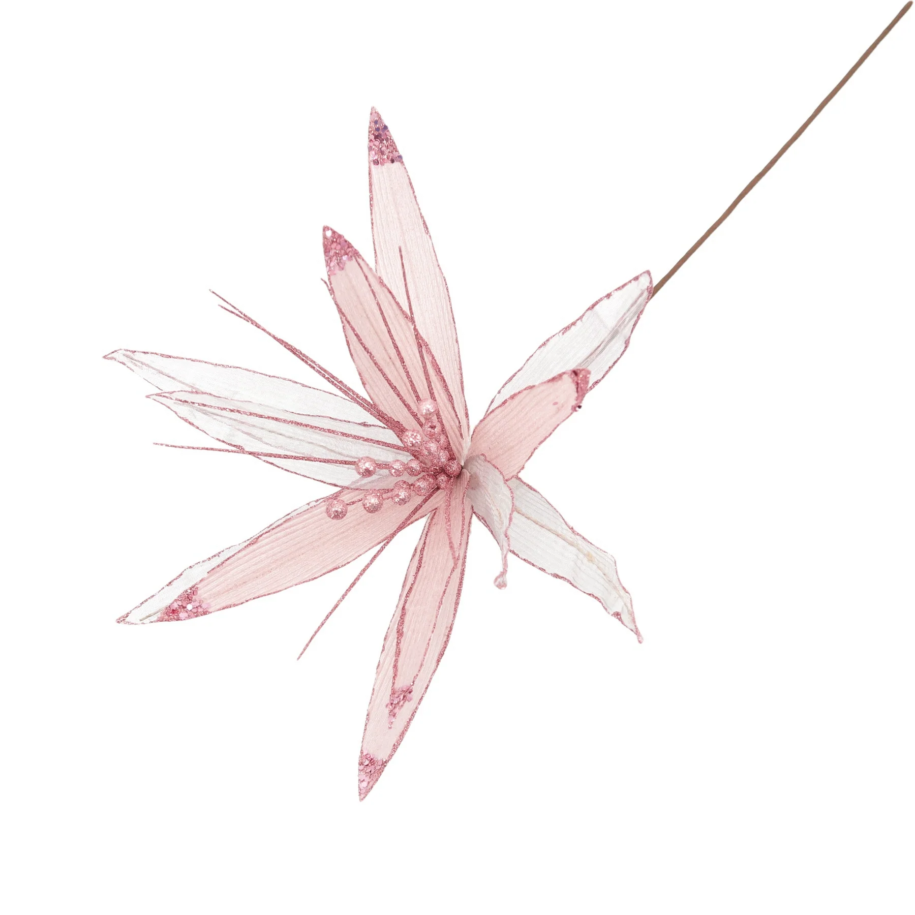 Christmas Sparkle Super Flower Decoration Glitter 45cm - Image 6