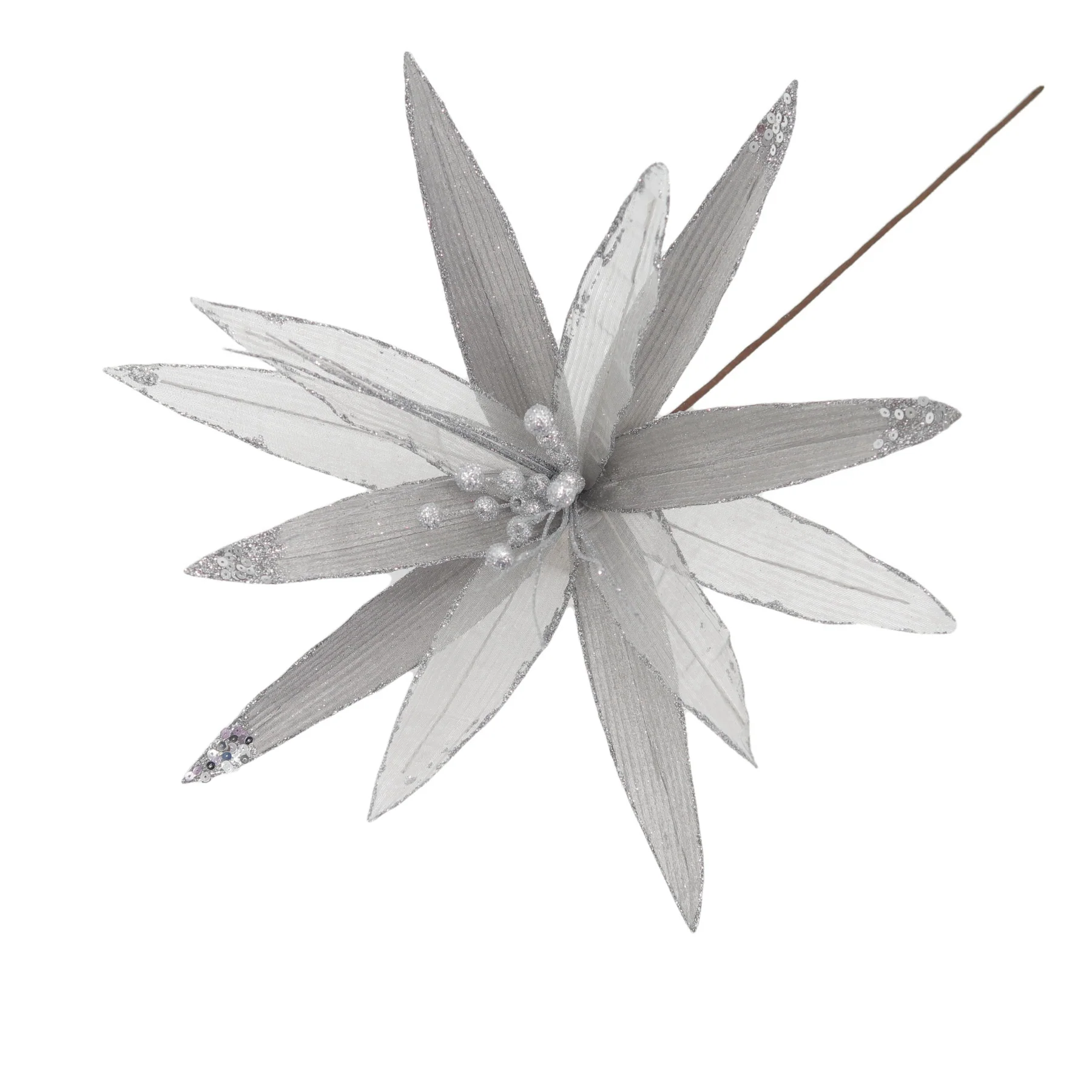Christmas Sparkle Super Flower Decoration Glitter 45cm - Image 12