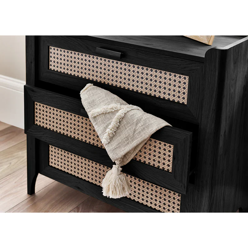 Sydney 3 Drawer Chest - Black Ash - Image 6