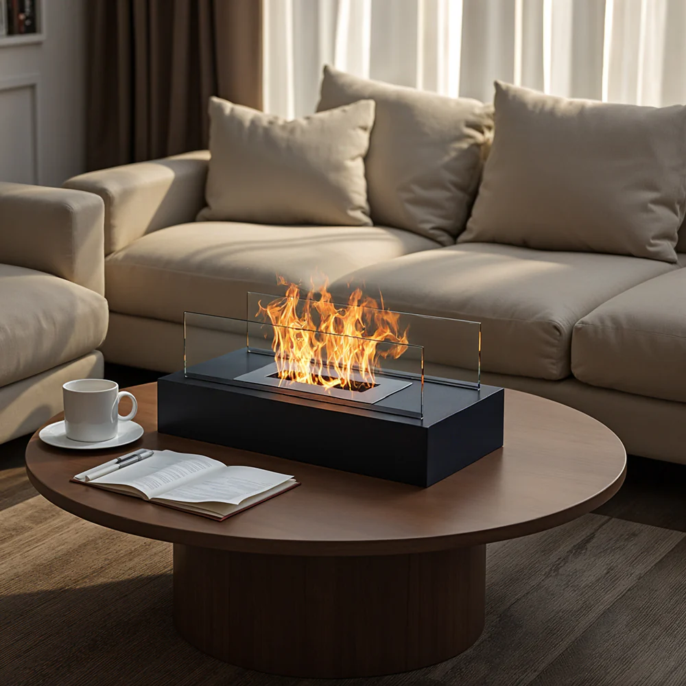 Tabletop Rectangular Smokeless Ethanol Fireplace