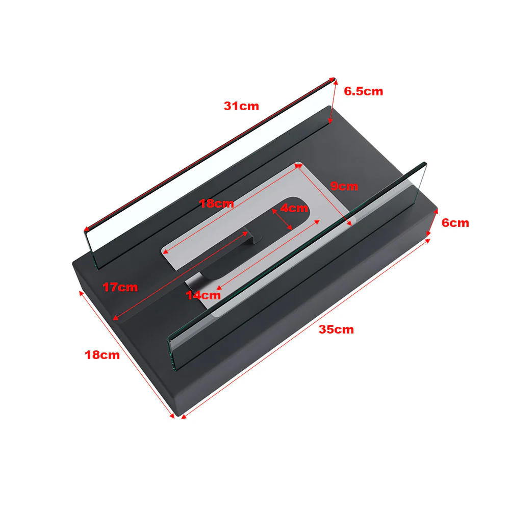 Tabletop Rectangular Smokeless Ethanol Fireplace - Image 6