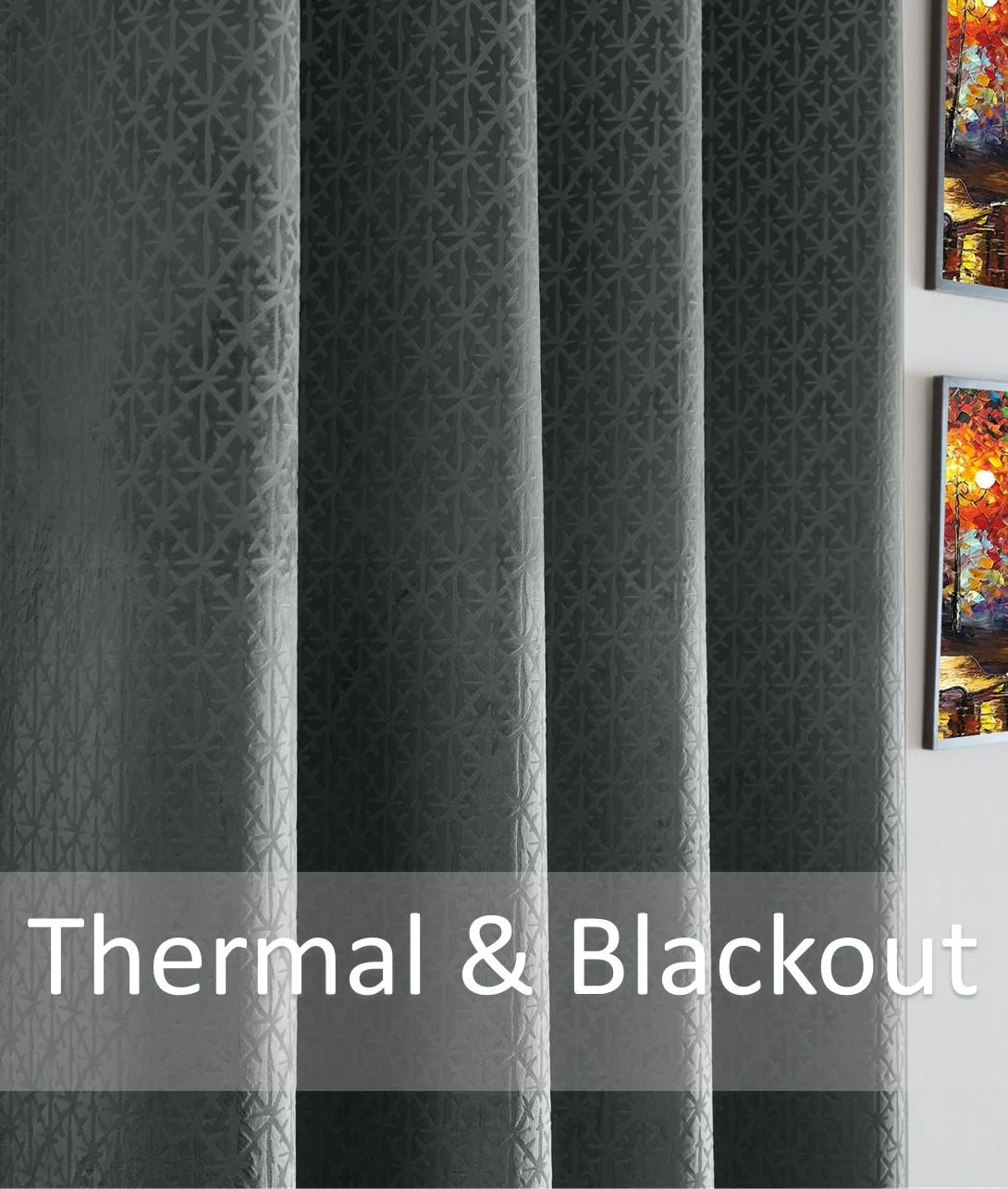 Temple Velvet Ring Top Blackout Curtains