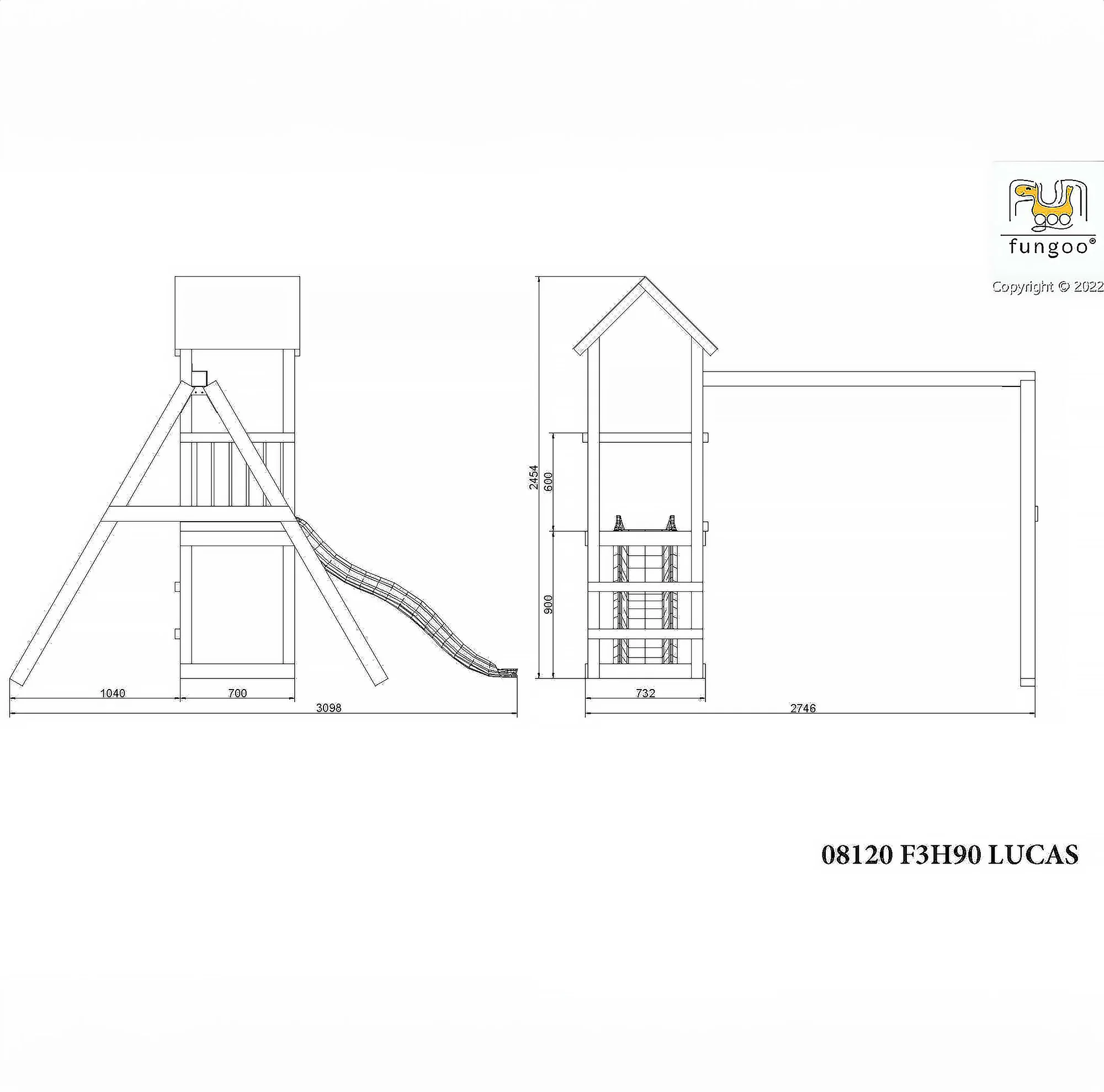 The Glide & Ride Lucas Playfort - Climbing Frame With Swings And Slide - Image 6