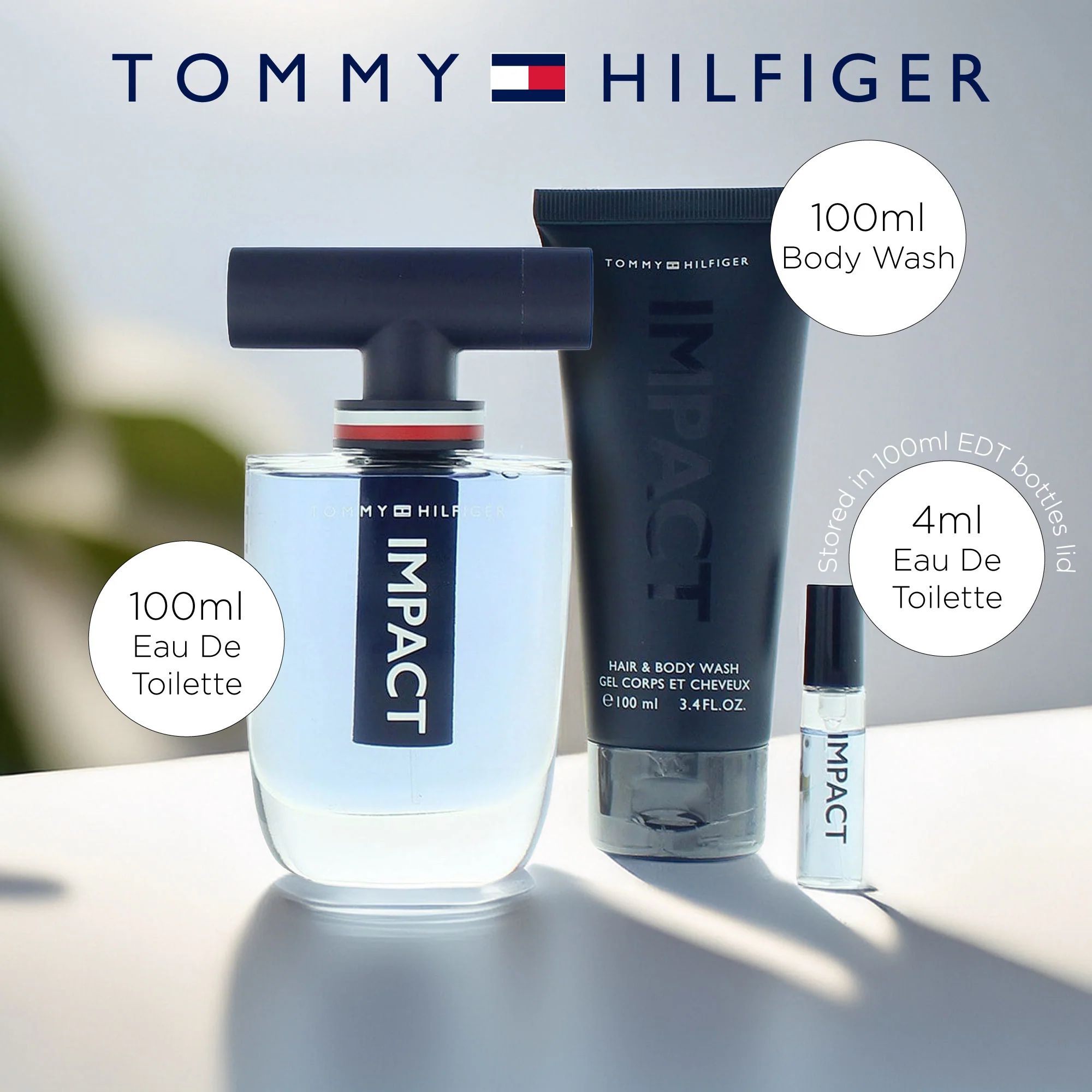 Tommy Hilfiger Impact 3 Piece Gift Set: Eau De Toilette 100ml - Eau De Toilette - Image 6