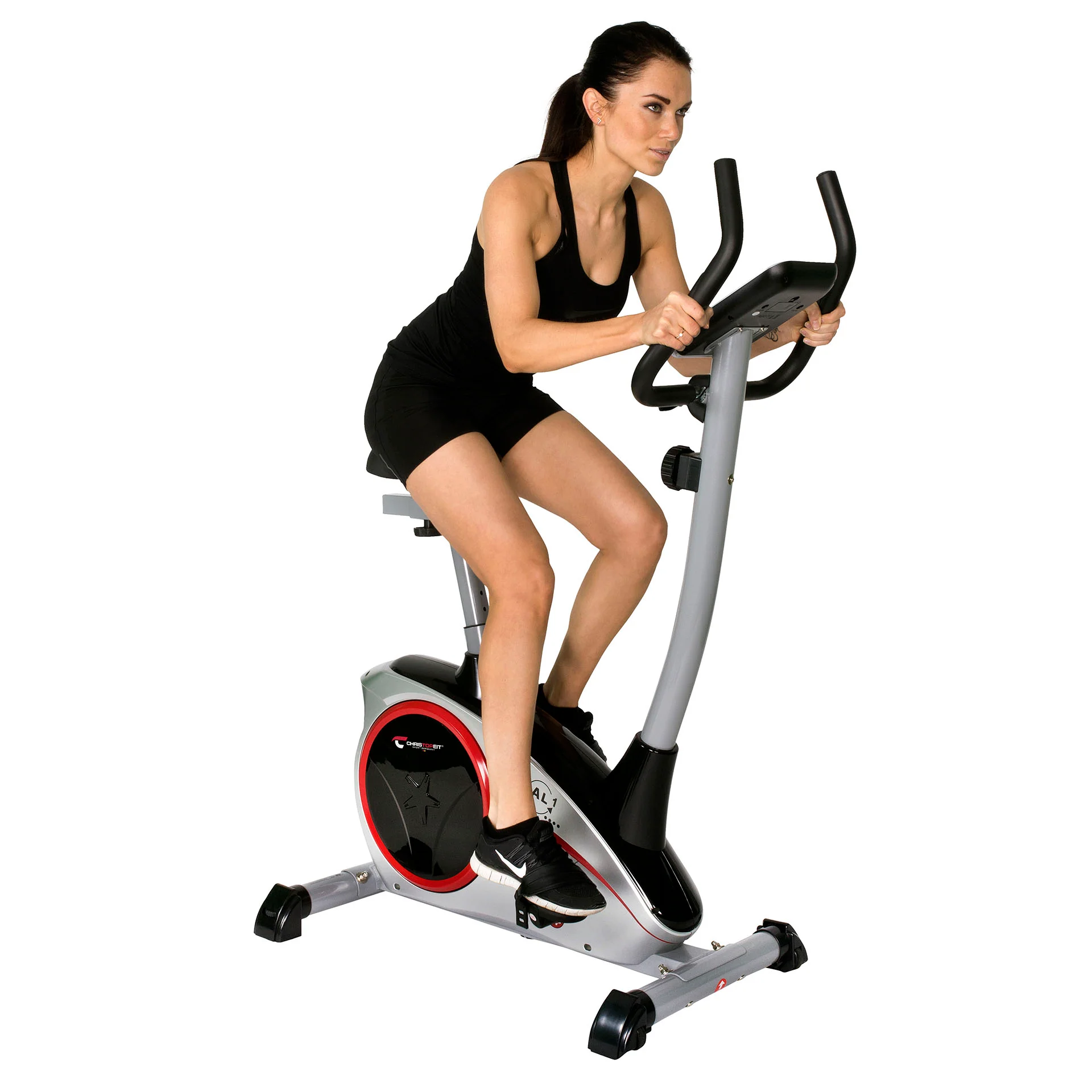 TopSports Exercise Bike AL 1 Silver, New Computer - Image 2