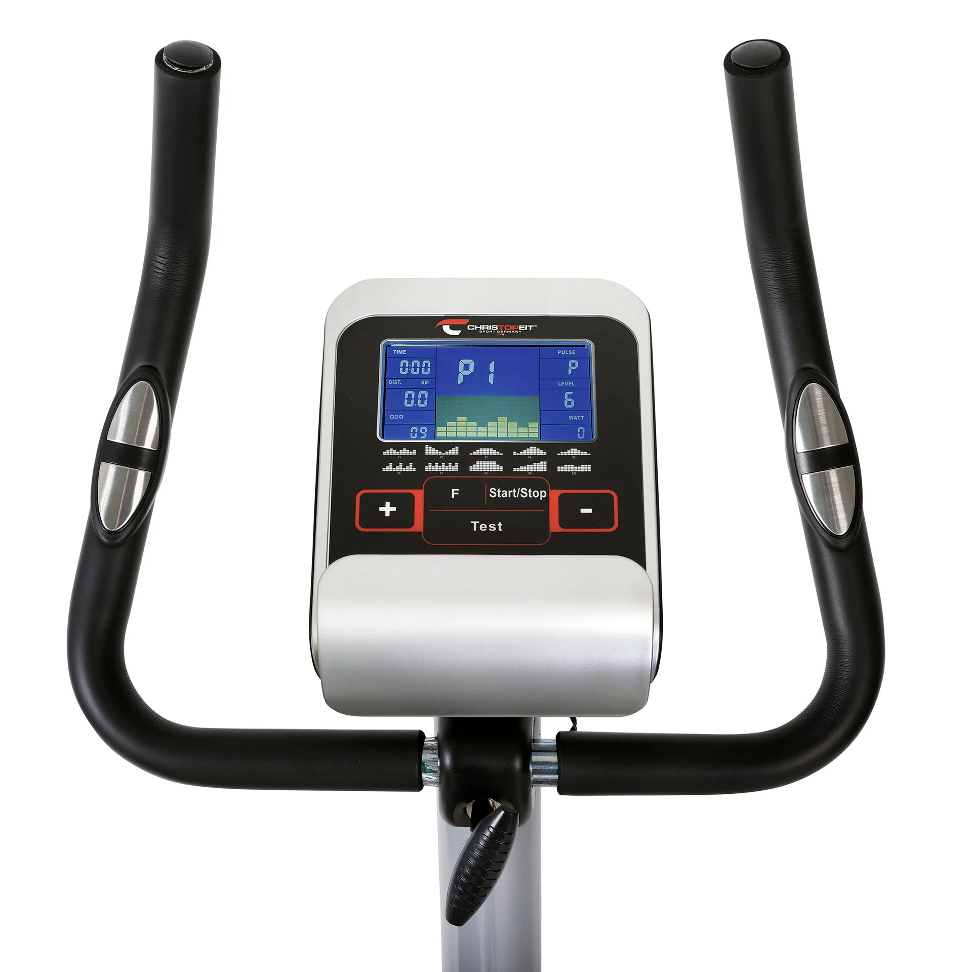 TopSports Exercise Bike Ergometer AL 2 Silver - Image 5