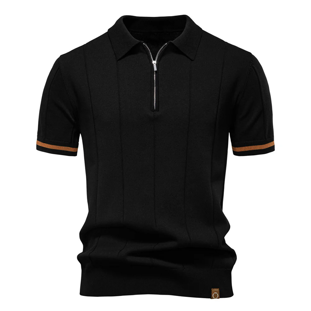 Turn-Down Short-Sleeve Polo Shirt - Image 2