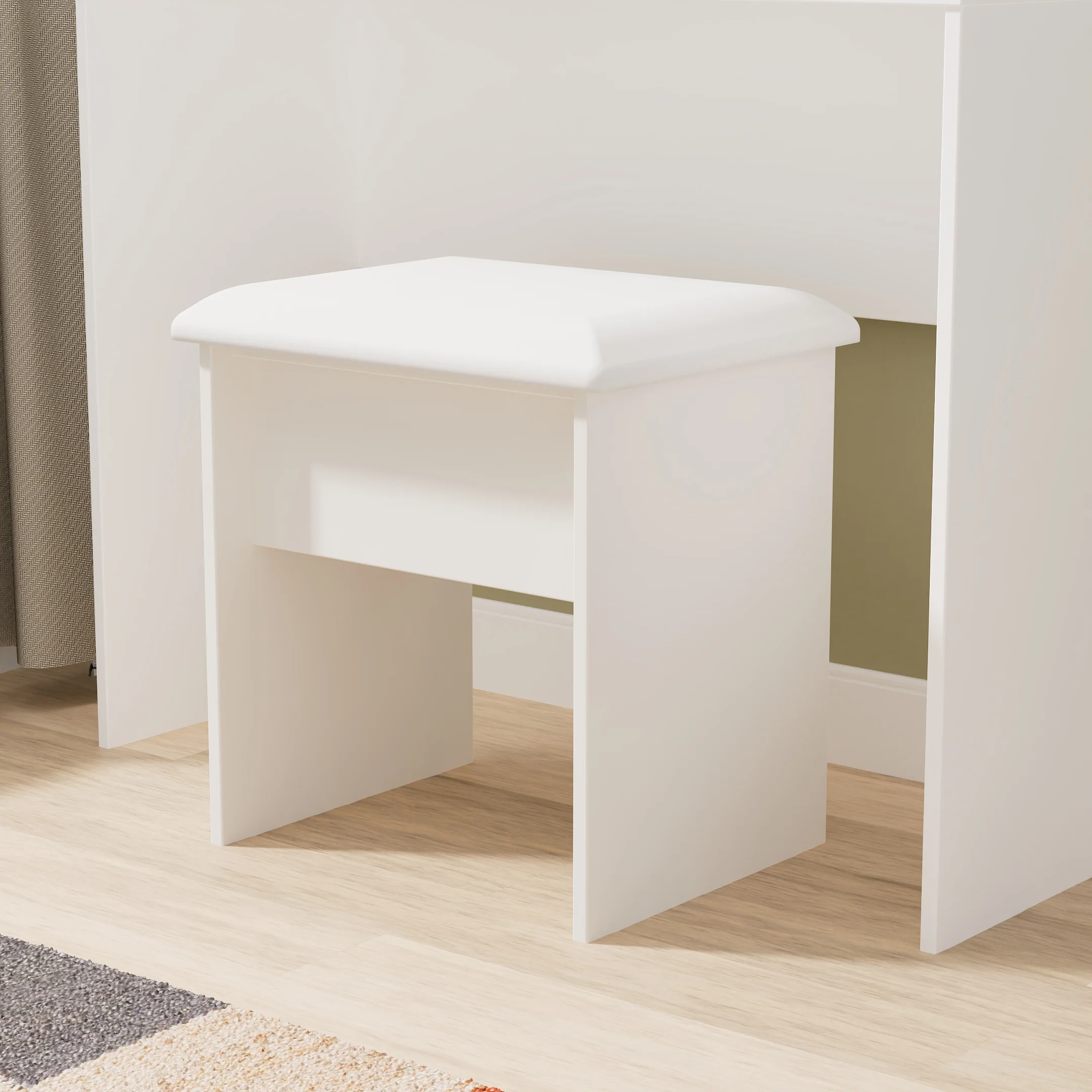 Tutbury Ready Assembled Stool in Grey Ash & Bardolino Oak
