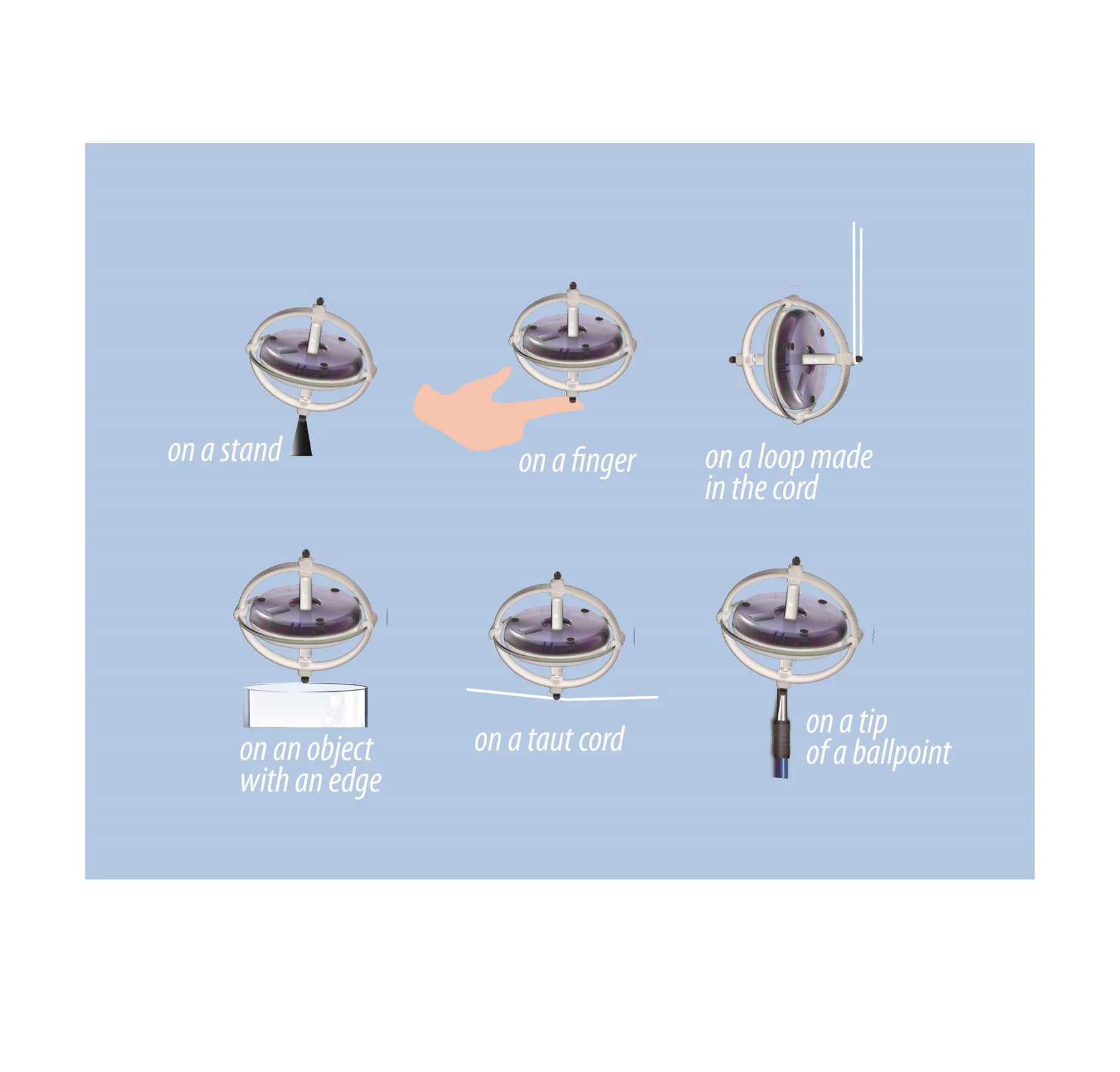 UFO Lighting Gyroscope - Red - Image 3