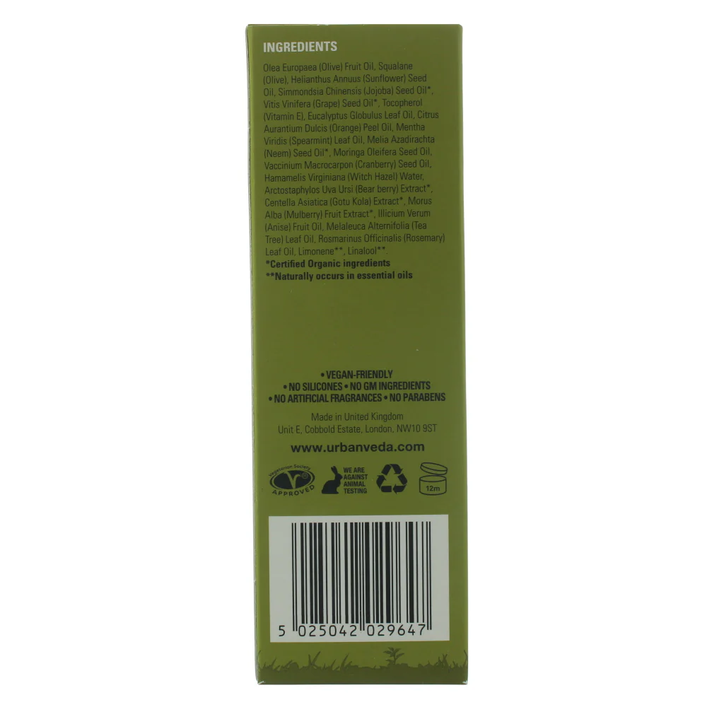Urban Veda Purifying Facial Oil 30ml - Image 2