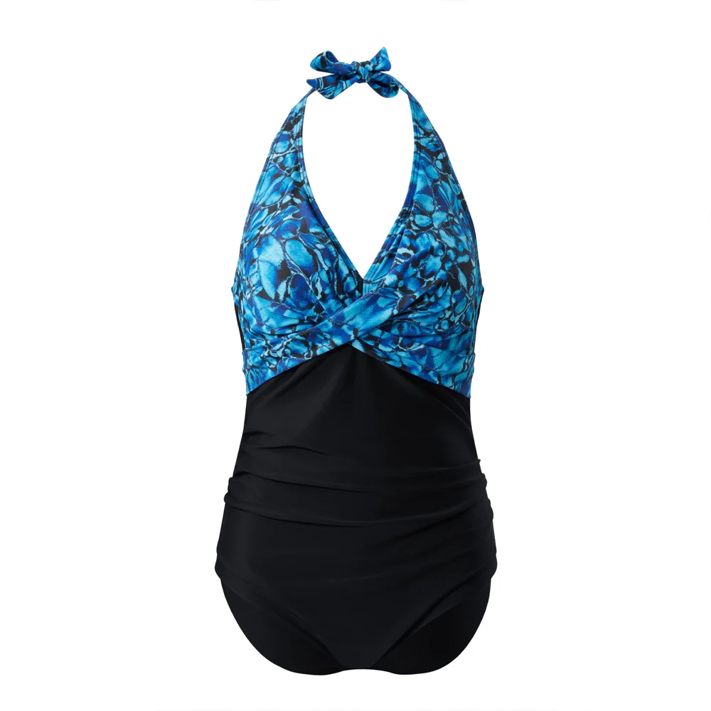 V-Neck One-Piece Swimsuit - Image 3