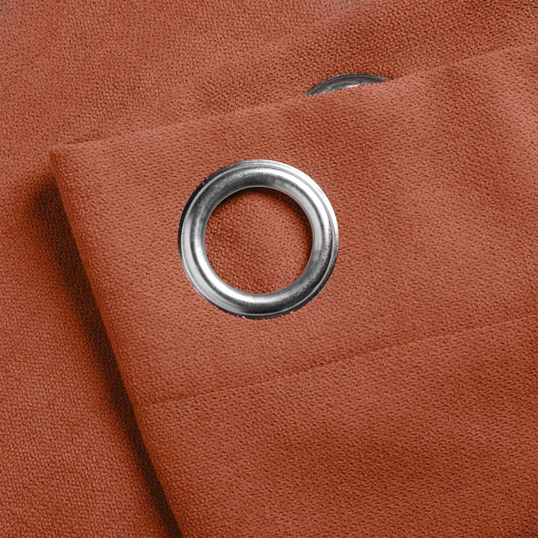 Velvet Chenille Unlined Ring Top Curtains - Image 5