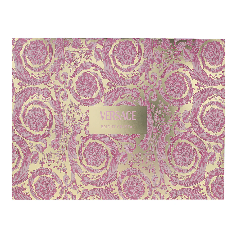 Versace Bright Crystal 4 Piece Gift Set: Eau De Toilette 90ml - Image 3