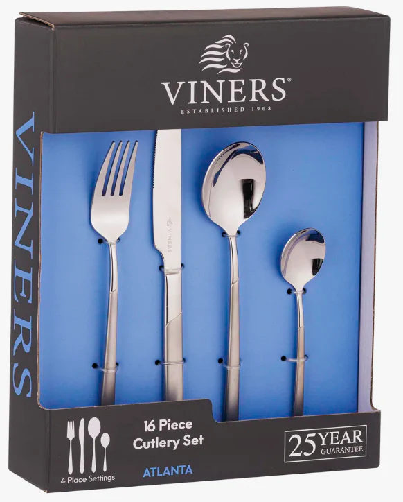 Viners Atlanta 18/0 16Pce Cutlery Set Giftbox