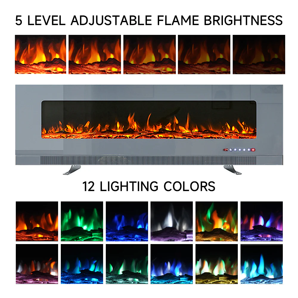 Wall Mounted Electric Fireplace - Image 9