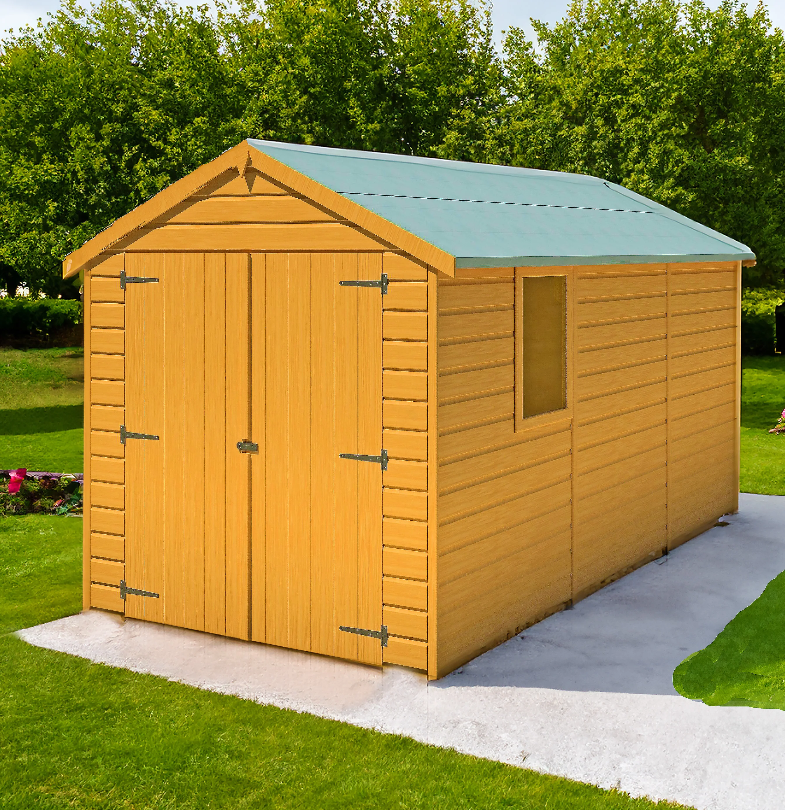 Warwick 6 X 12 Shiplap Apex Double Door Shed