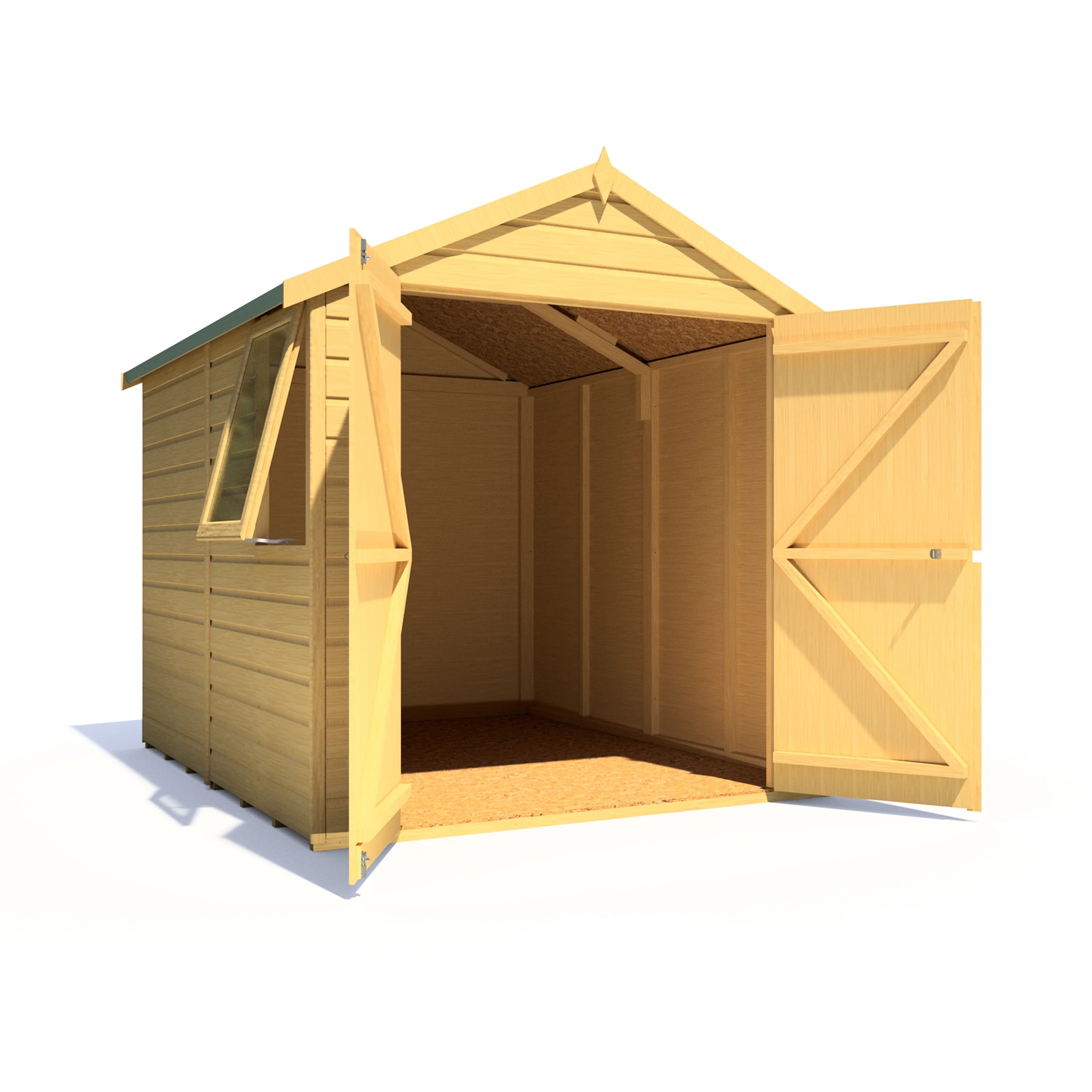 Warwick 6 X 8 Shiplap Apex Shed - Image 3
