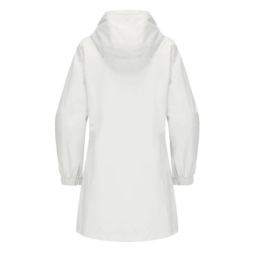 Waterproof Hooded Jacket - White - Image 5