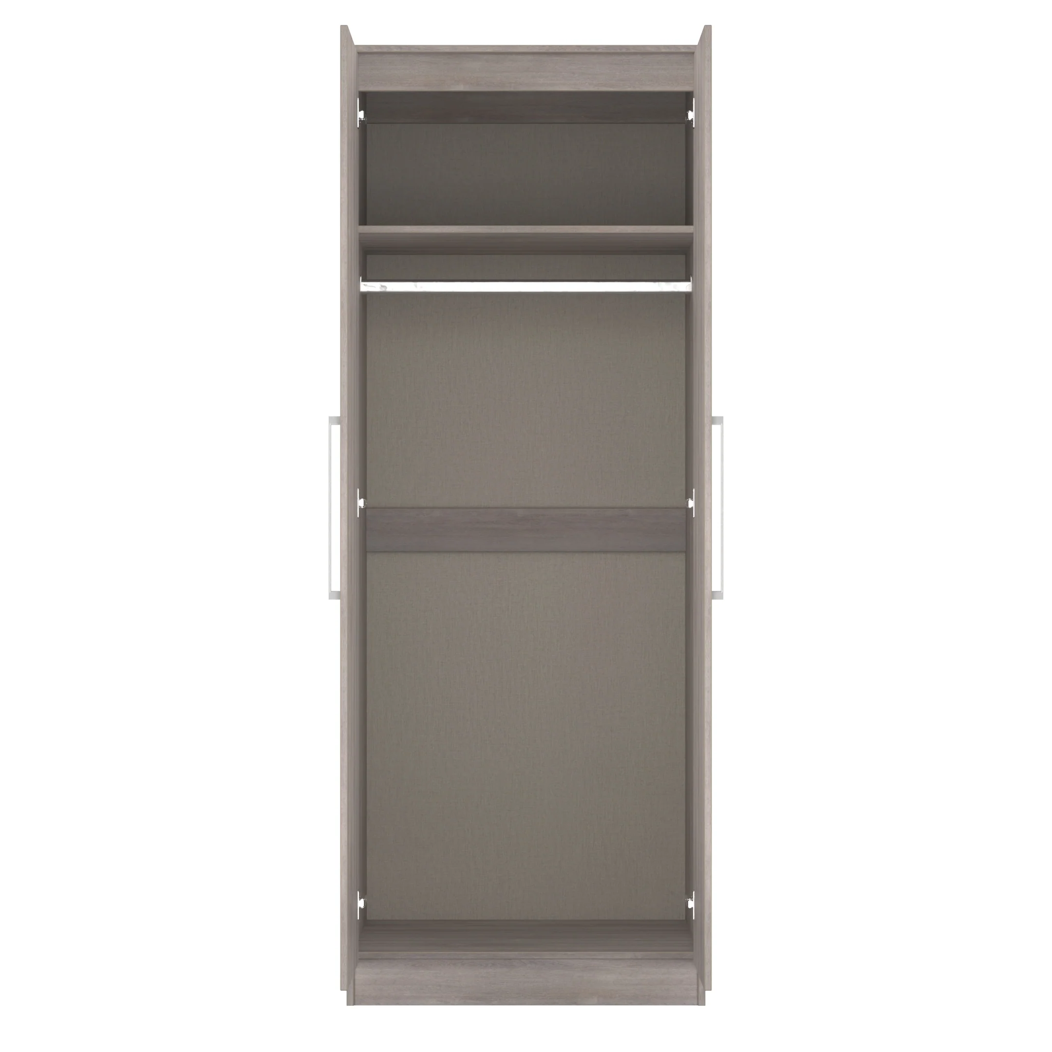 Wellington Ready Assembled 2 Door Wardrobe in Grey Oak - Image 7