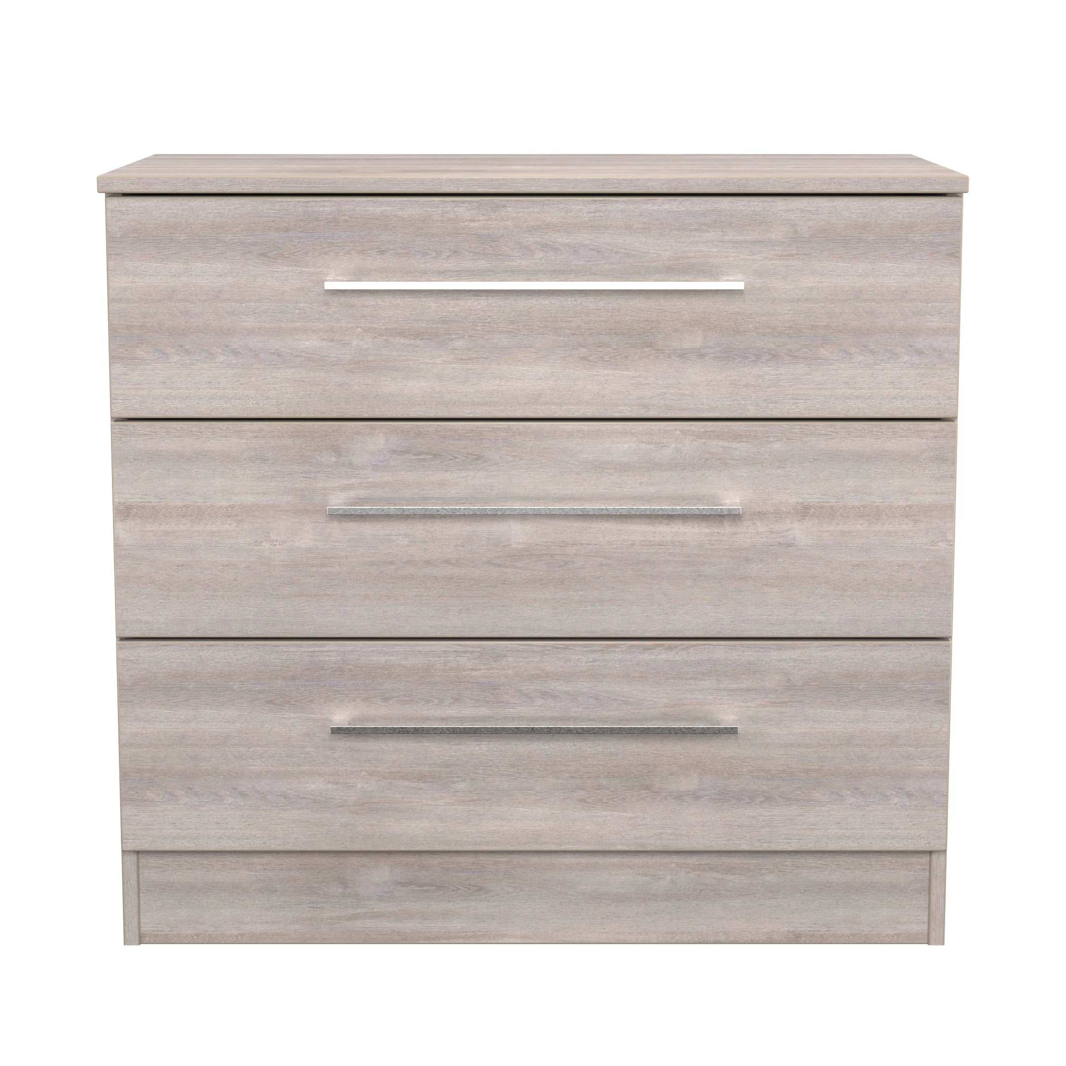 Wellington Ready Assembled 3 Drawer Chest in Grey Oak - Image 2