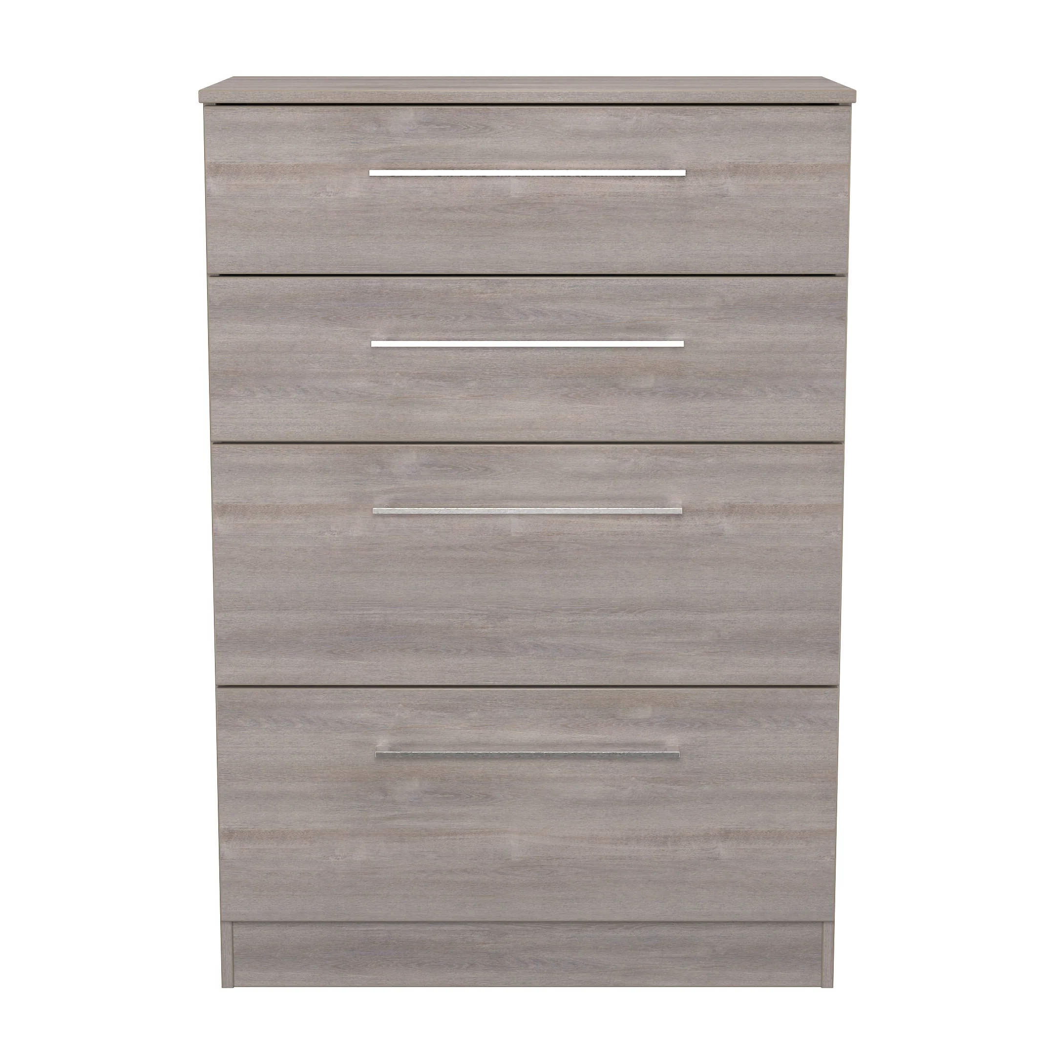 Wellington Ready Assembled 4 Drawer Deep Chest In Grey Oak - Image 2