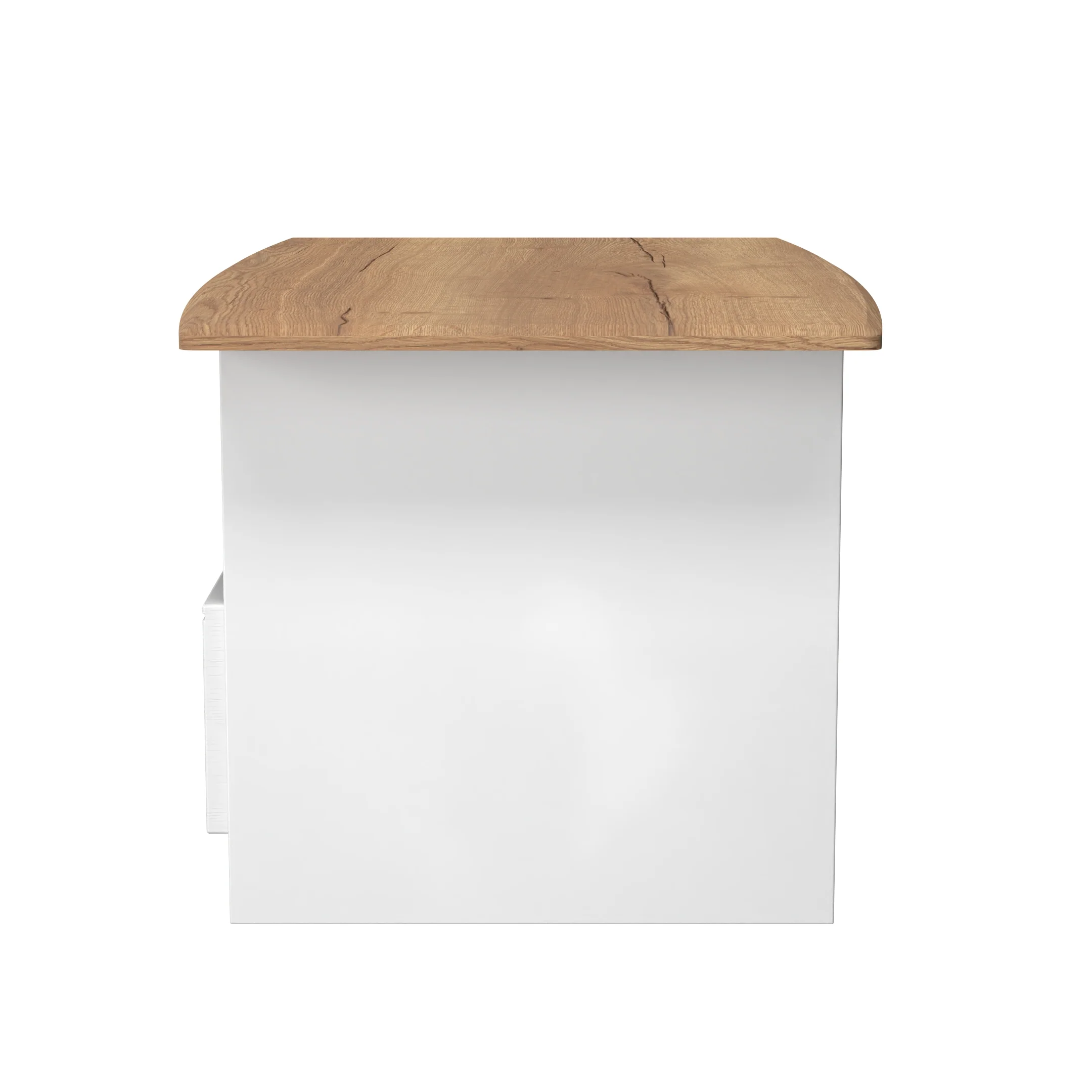 Westminster Ready Assembled Bottom Drawer Coffee Table in White Ash & Riviera Oak - Image 2
