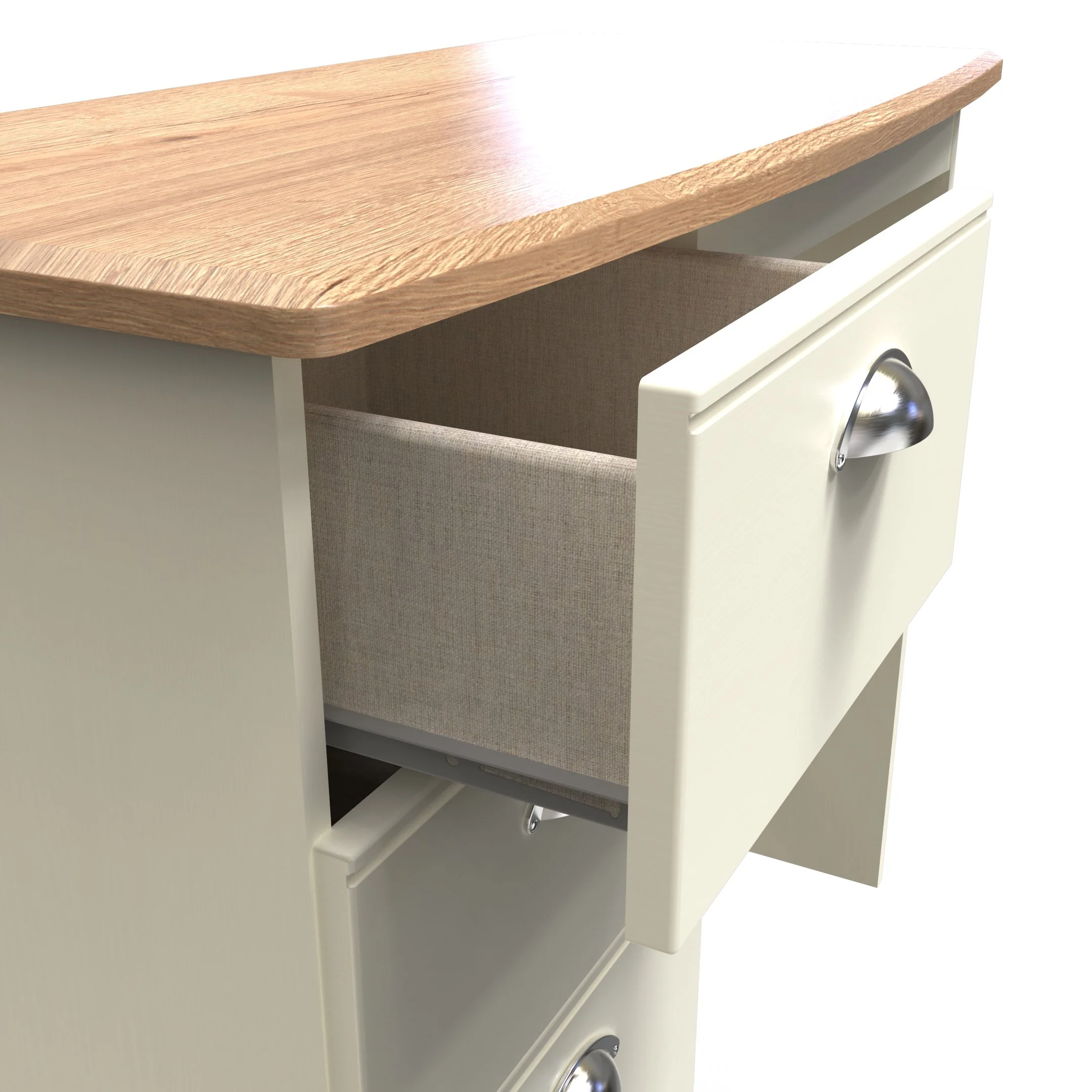 Westminster Ready Assembled Vanity in Cream Ash & Riviera Oak - Image 11